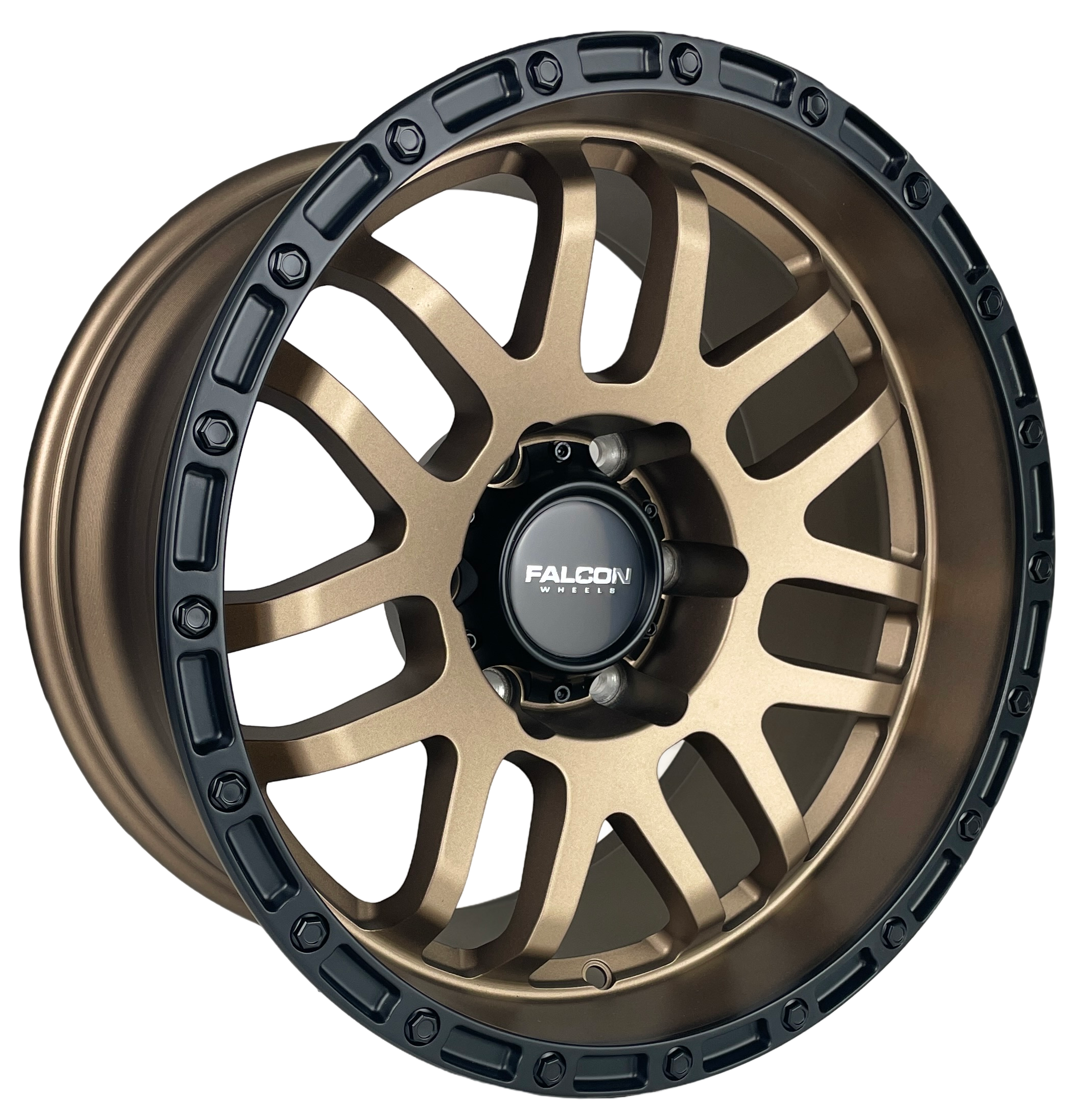 Z1- Matte Bronze w/ Matte Black Ring 17x9