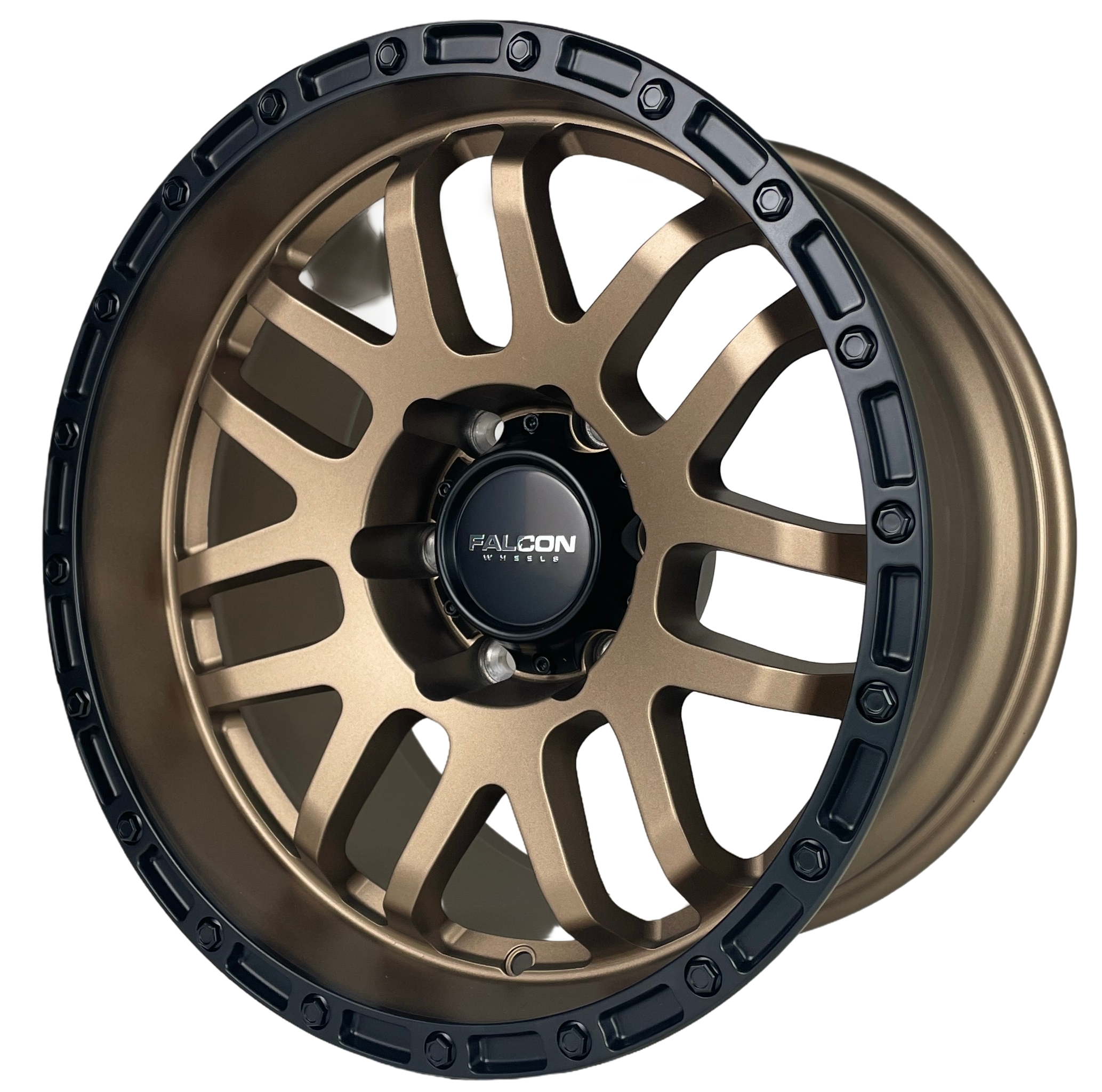 Z1- Matte Bronze w/ Matte Black Ring 17x9