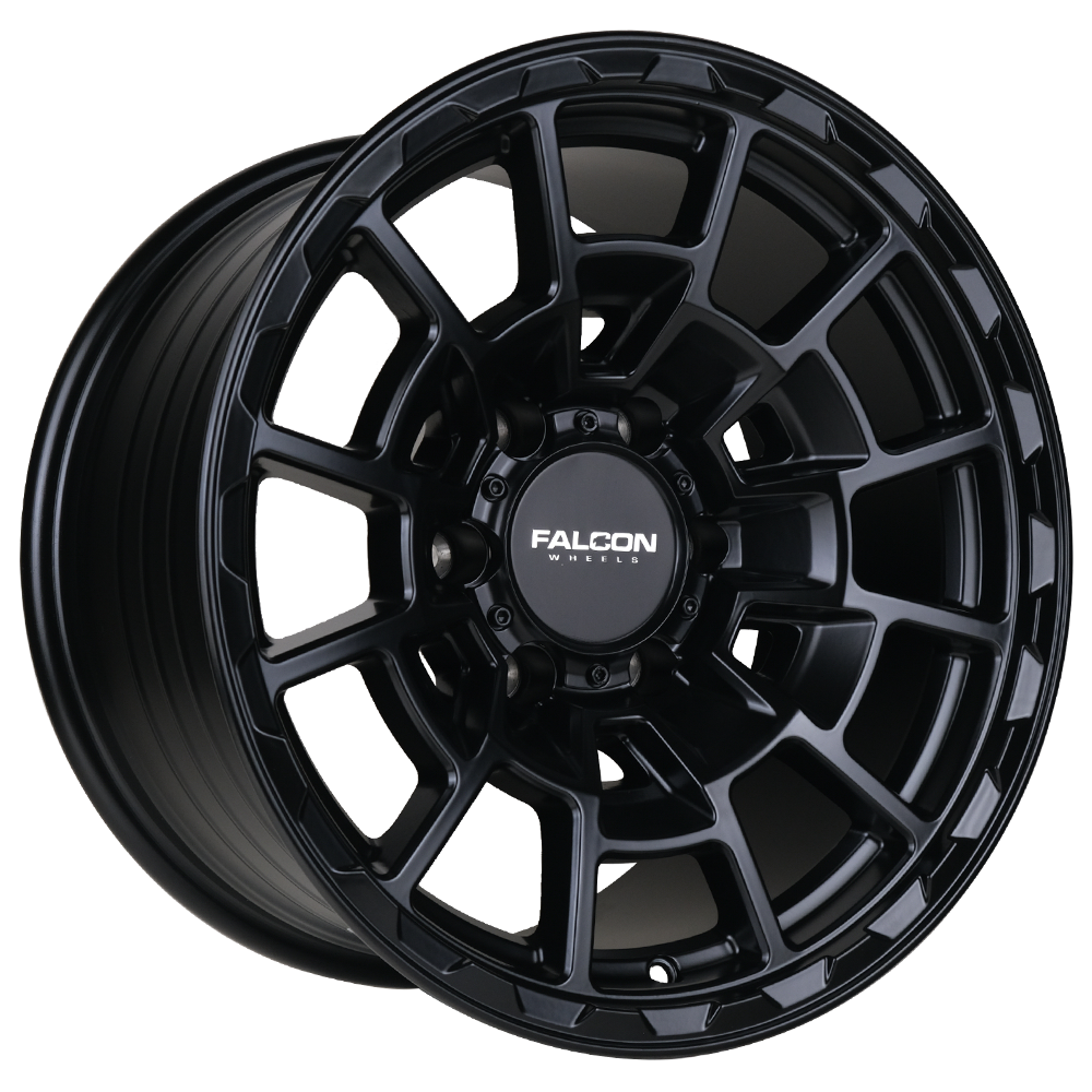 T4 Spyder - Matte Black 17x9 - Premium Wheels from Falcon Off-Road Wheels - Just $310! Shop now at Falcon Off-Road Wheels
