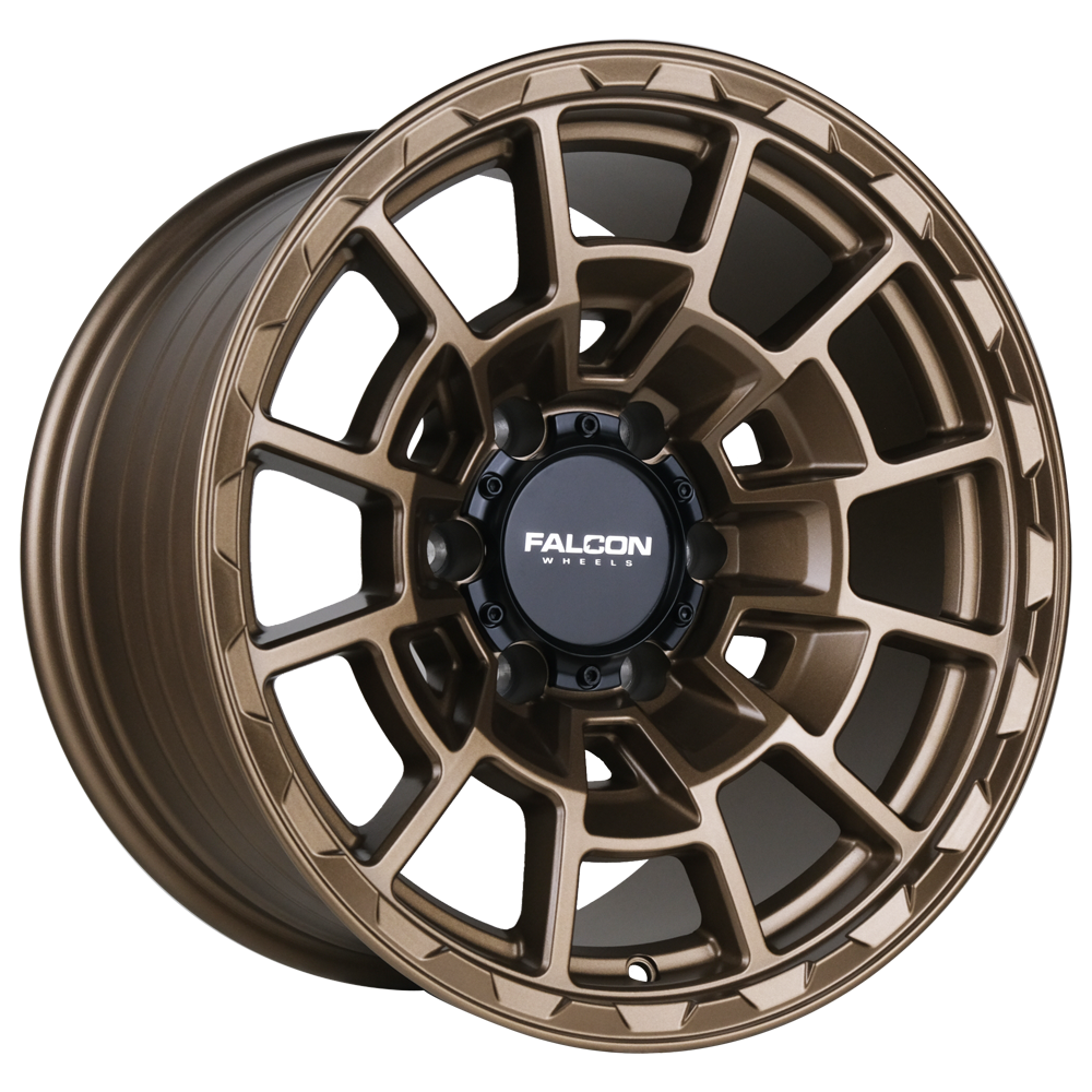 T4 Spyder - Matte Bronze 17x9 - Premium Wheels from Falcon Off-Road Wheels - Just $270! Shop now at Falcon Off-Road Wheels 