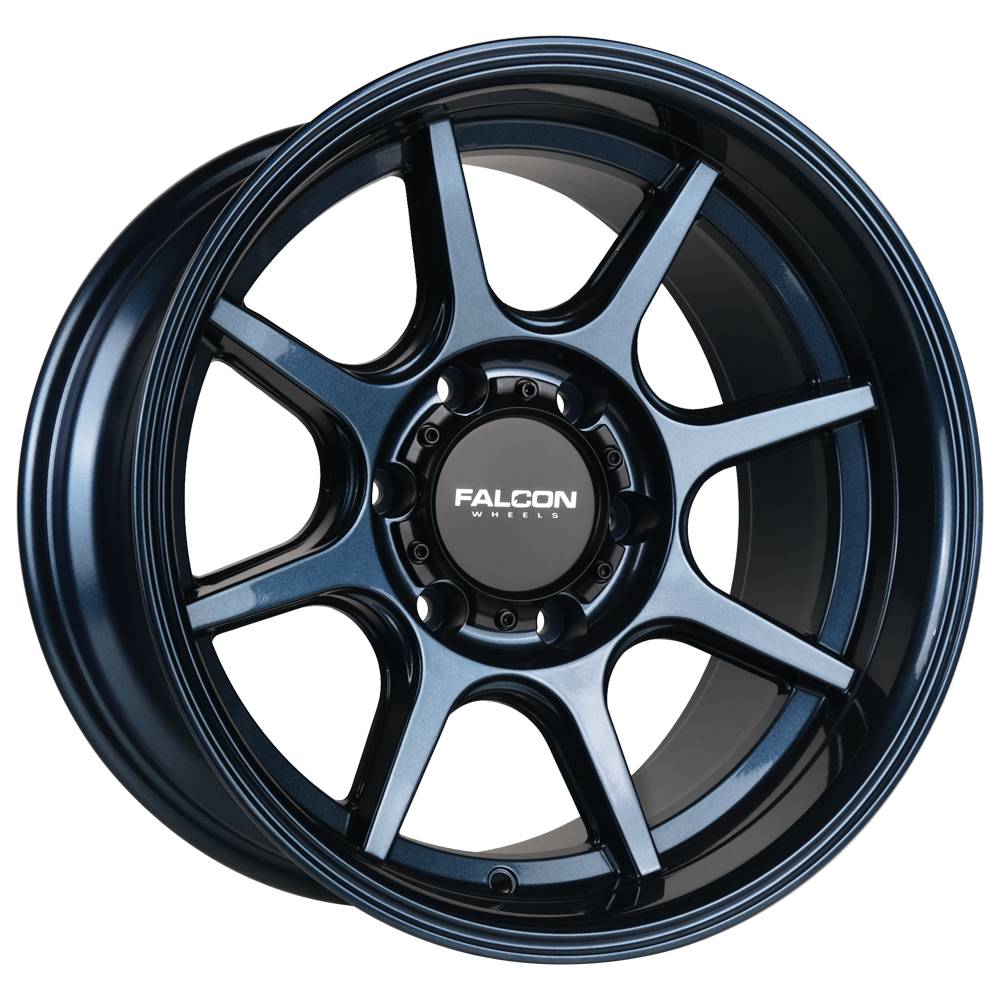 T8 "Seeker"- Battle Blue 17x9 - Premium Wheels from Falcon Off-Road Wheels - Just $295! Shop now at Falcon Off-Road Wheels 