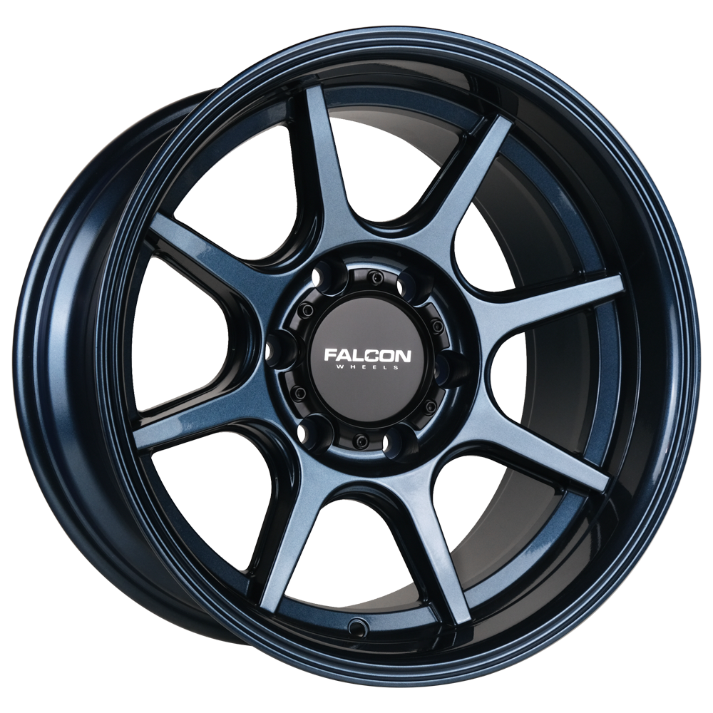 T8 "Seeker"- Battle Blue 17x9 - Premium Wheels from Falcon Off-Road Wheels - Just $335! Shop now at Falcon Off-Road Wheels