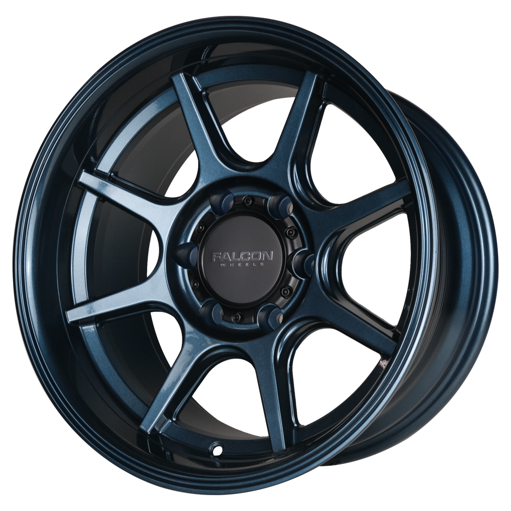 T8 "Seeker"- Battle Blue 17x9 - Premium Wheels from Falcon Off-Road Wheels - Just $295! Shop now at Falcon Off-Road Wheels 