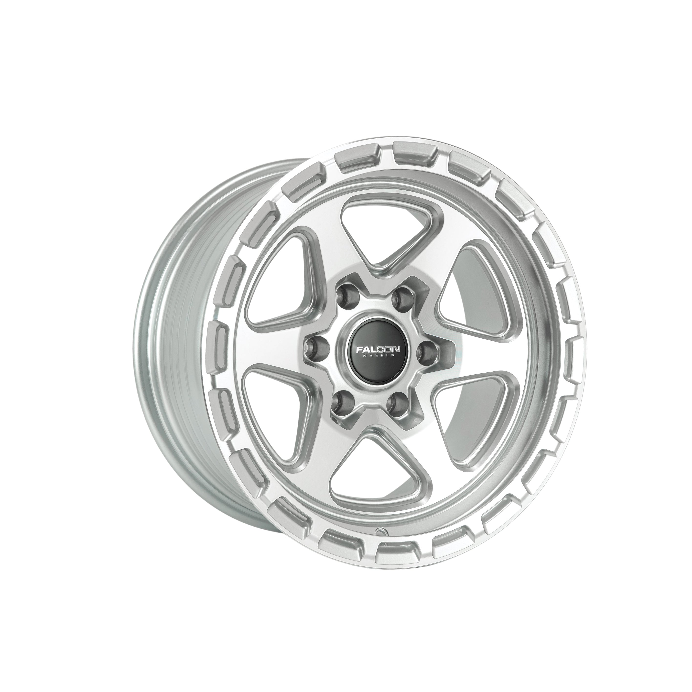 TC2 Combat - Silver w/ Machined Face 17x9