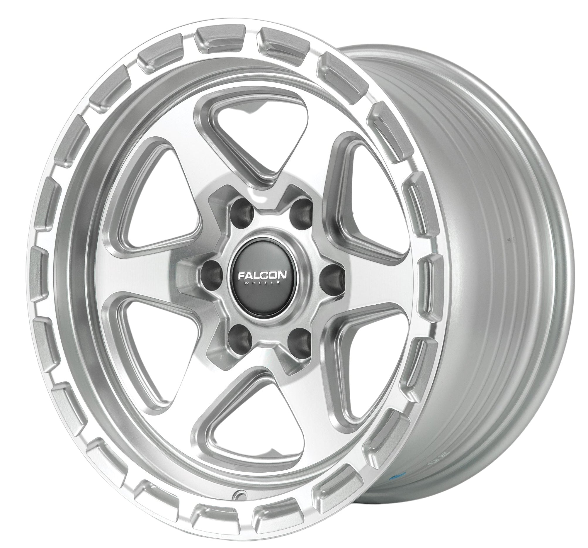 TC2 Combat - Silver w/ Machined Face 17x9