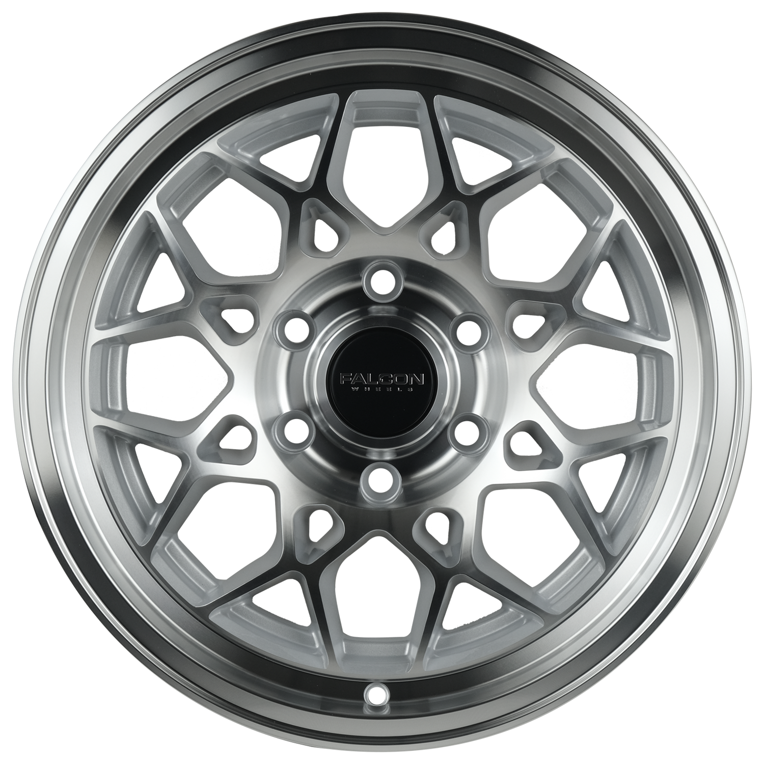 TX3 - EVO Silver w/Machine Face - Premium Wheels from Falcon Off-Road Wheels - Just $295! Shop now at Falcon Off-Road Wheels 
