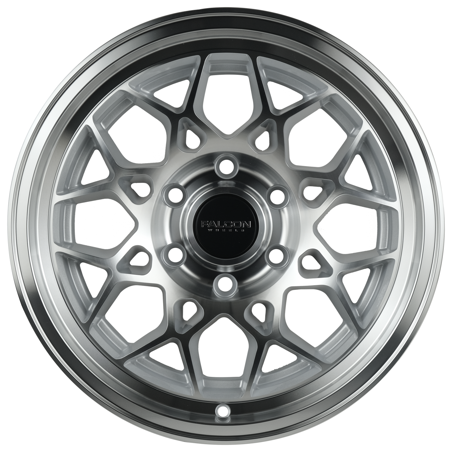 TX3 - EVO Silver w/Machine Face 17x9 - Premium Wheels from Falcon Off-Road Wheels - Just $345! Shop now at Falcon Off-Road Wheels