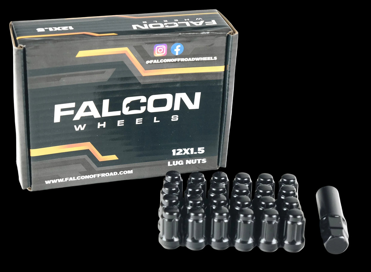 M12x1.5 Spline Lug Nut W/Key 24pc - Premium from Falcon Off-Road Wheels - Just $40! Shop now at Falcon Off-Road Wheels
