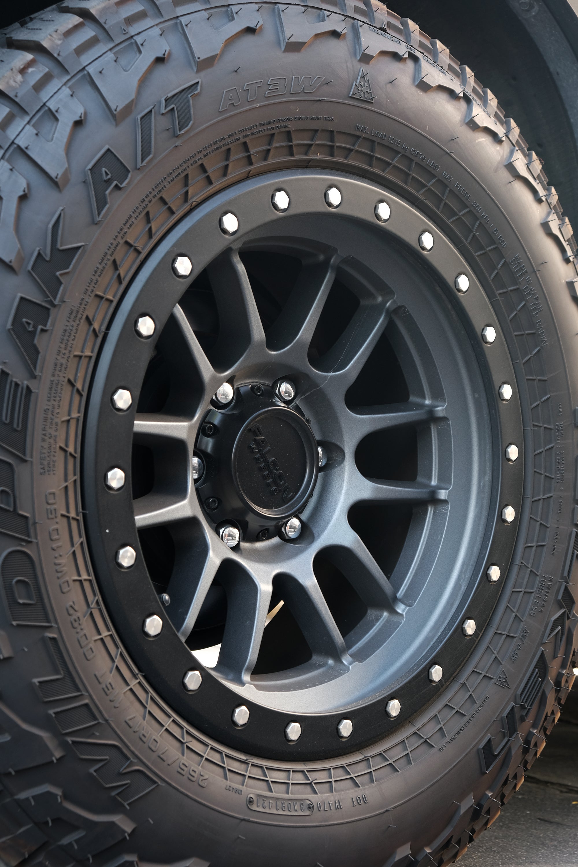 Falcon T-series Center Cap Version 2 Slim - Premium  from Falcon Off-Road Wheels - Just $28.00! Shop now at Falcon Off-Road Wheels 