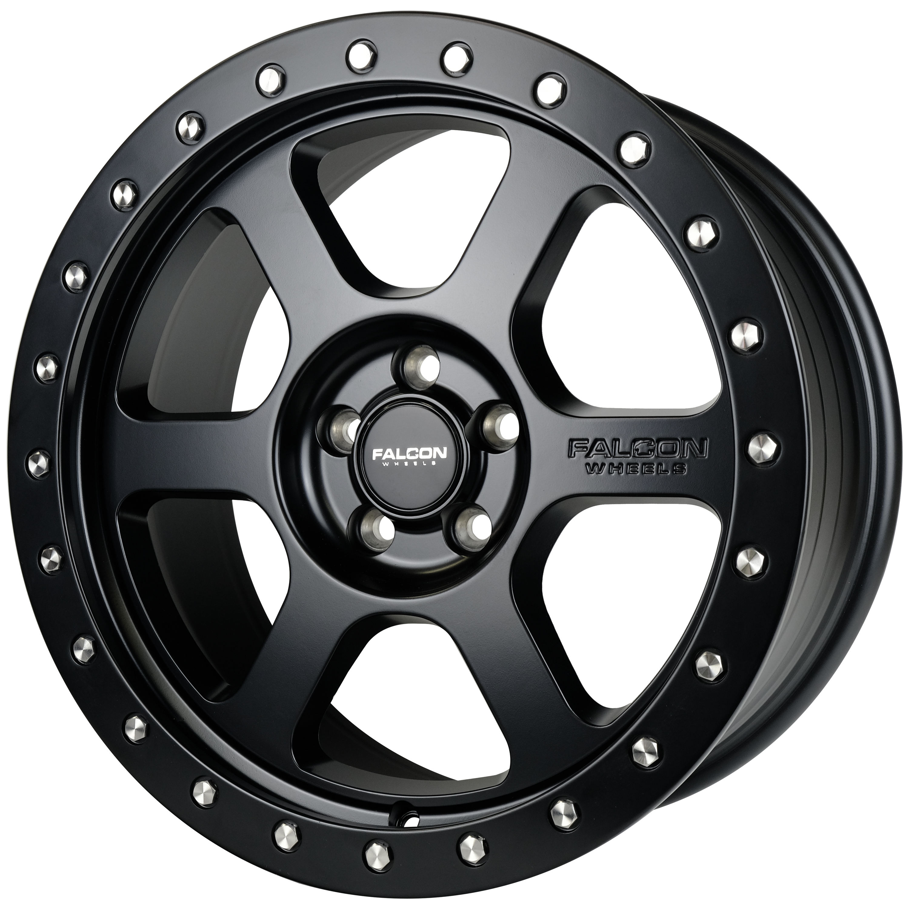 V1 - Matte Black 17x8 - Premium  from Falcon Off-Road Wheels - Just $260! Shop now at Falcon Off-Road Wheels 