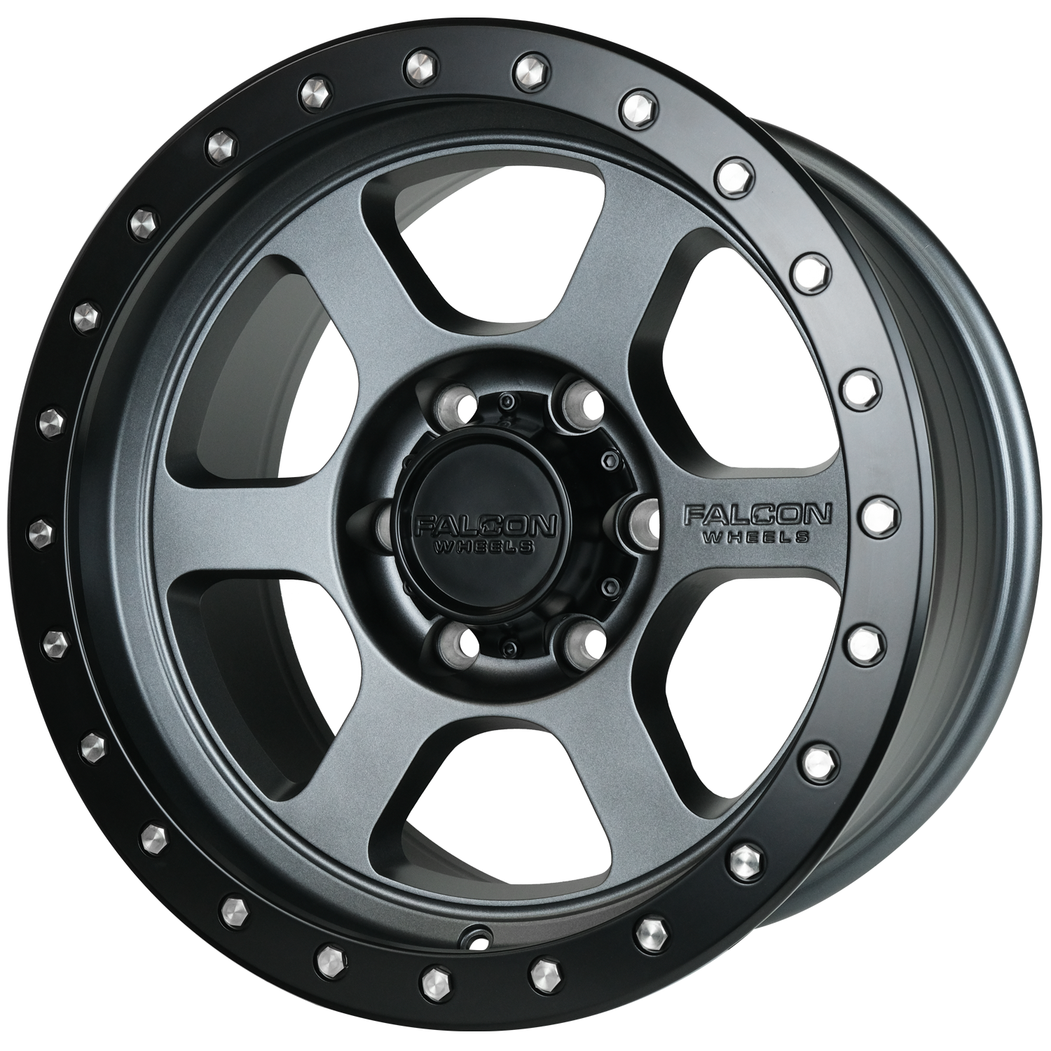 T1 - Matte Gunmetal 17x9 - Premium Wheels from Falcon Off-Road Wheels - Just $335! Shop now at Falcon Off-Road Wheels