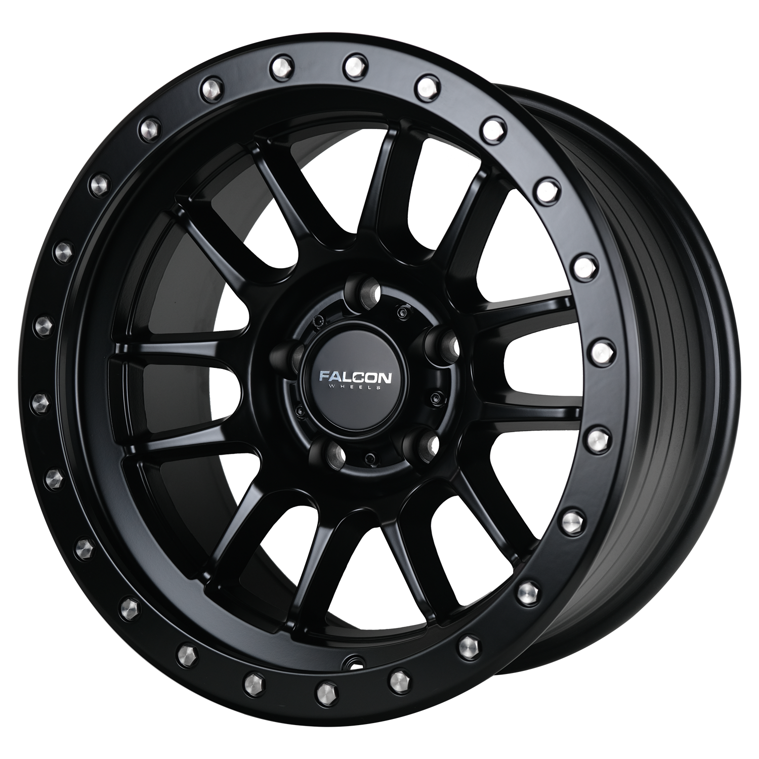 T7 - Matte Black 17x9 - Premium Wheels from Falcon Off-Road Wheels - Just $335! Shop now at Falcon Off-Road Wheels