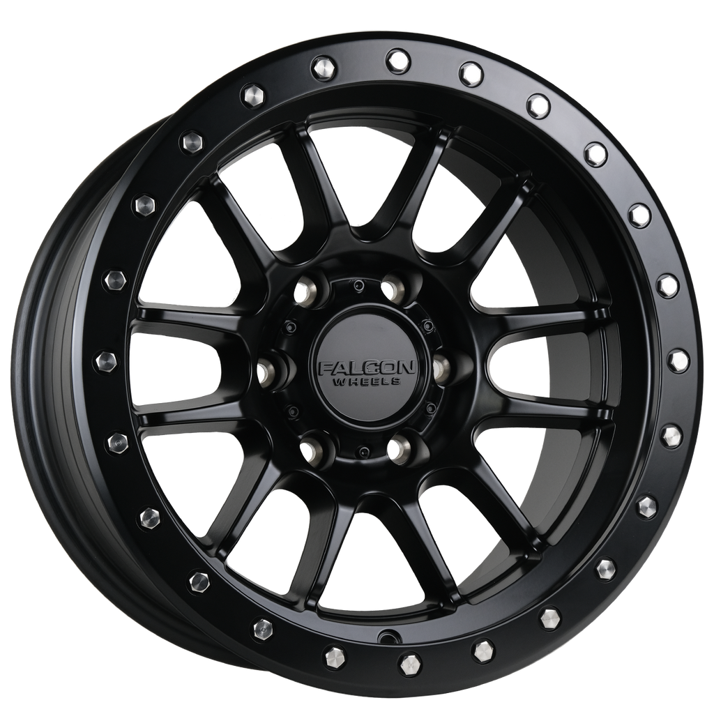 Falcon T7 Matte Black 17x9 6x139.7