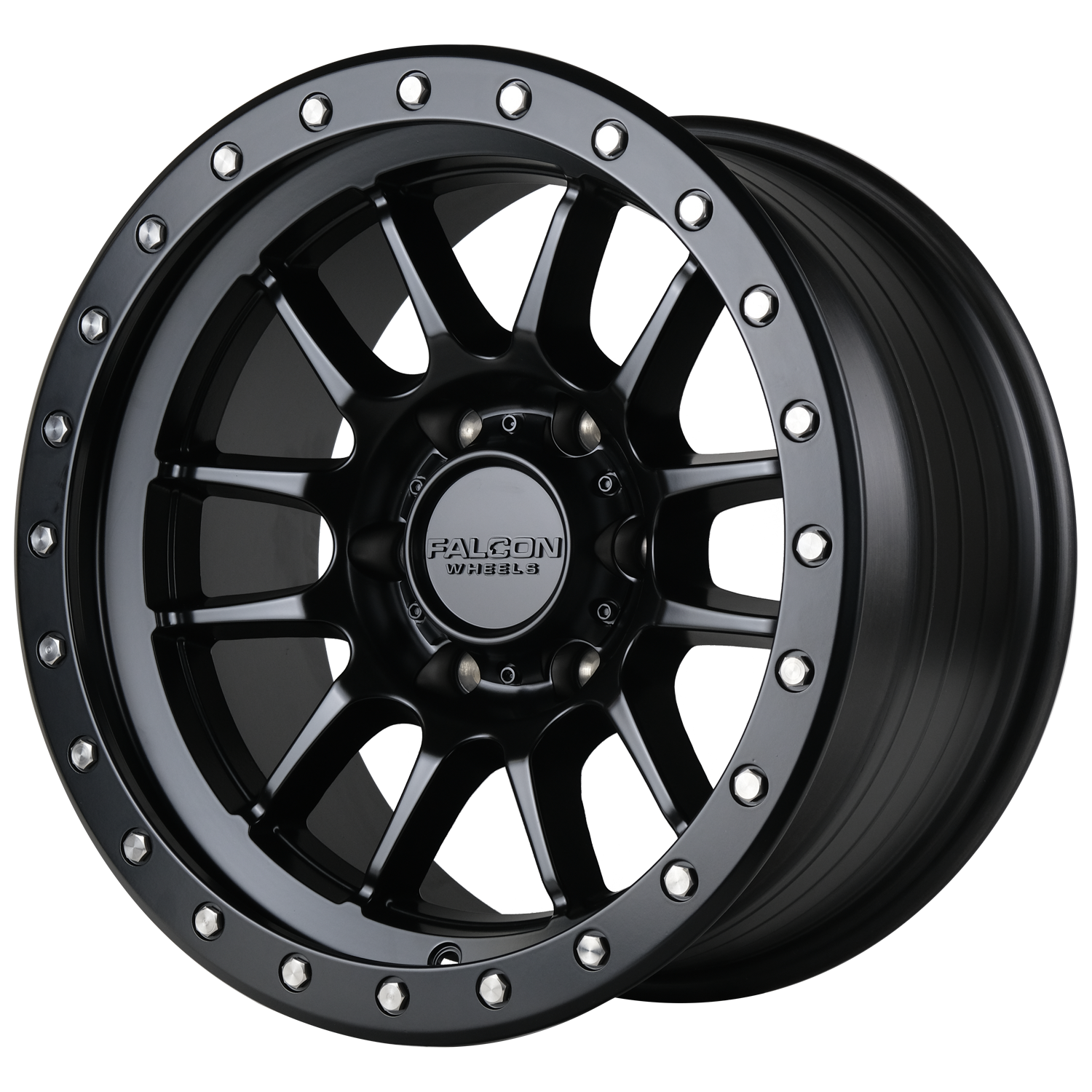 T7 - Matte Black 17x9 - Premium Wheels from Falcon Off-Road Wheels - Just $285! Shop now at Falcon Off-Road Wheels