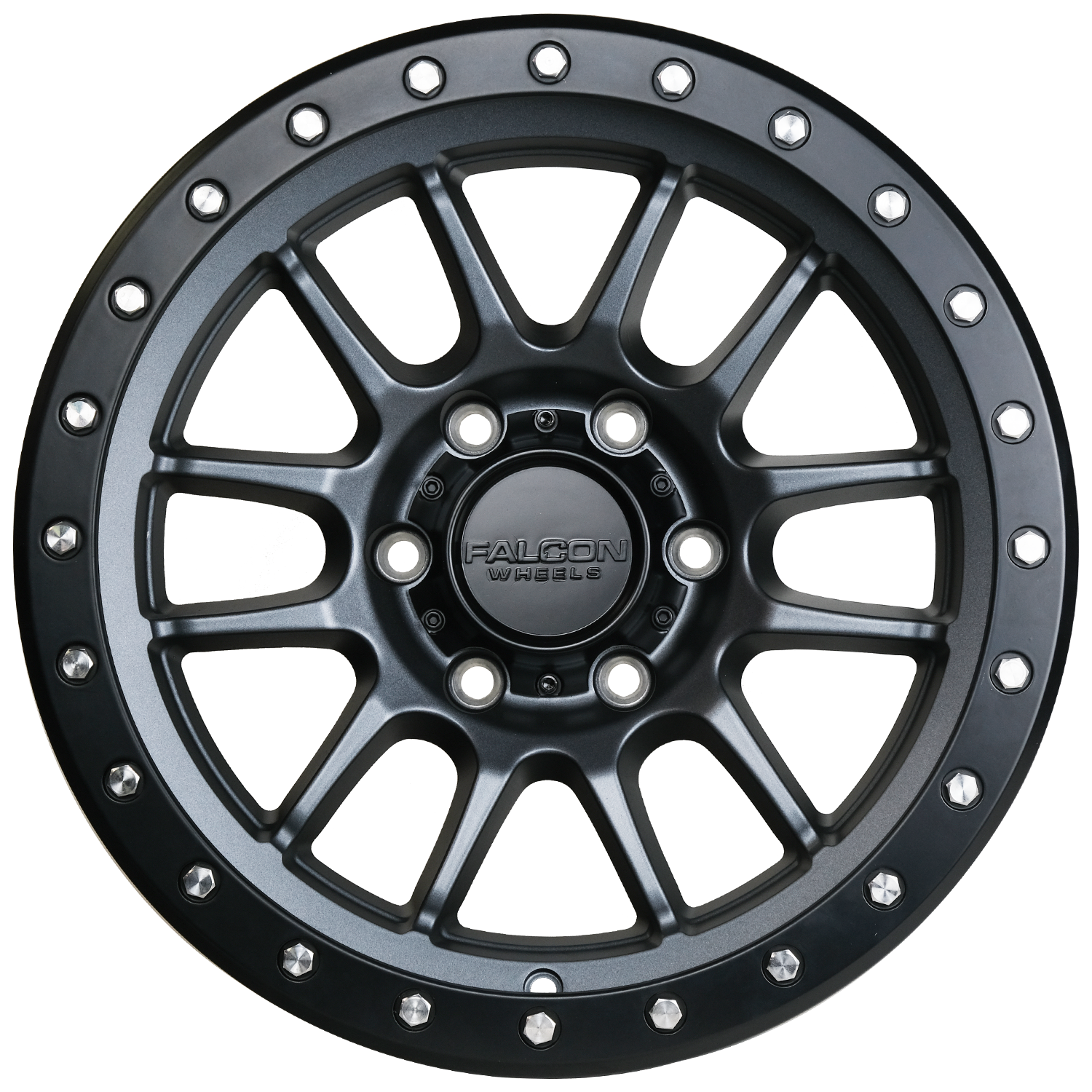 T7 - Matte Gunmetal 17x9 - Premium Wheels from Falcon Off-Road Wheels - Just $295! Shop now at Falcon Off-Road Wheels 