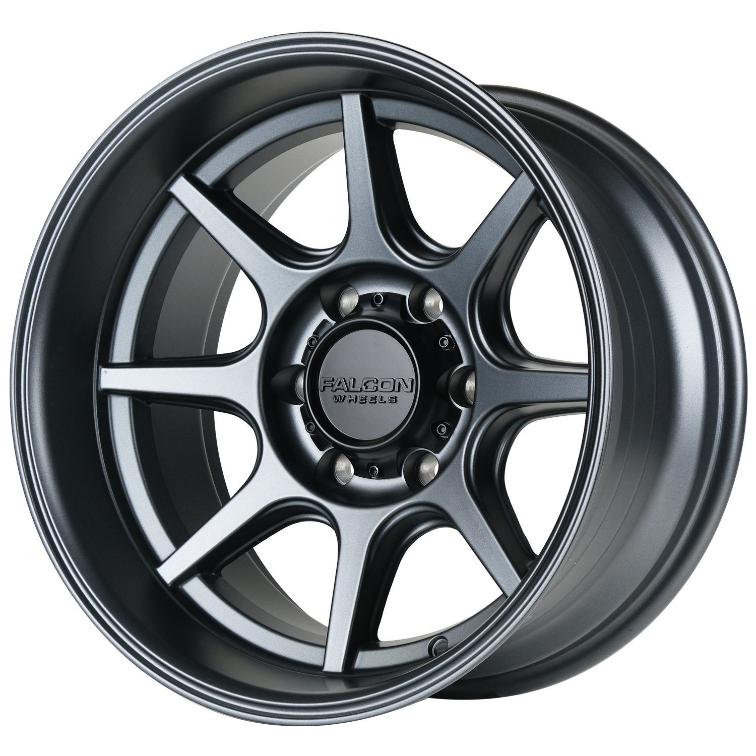 T8 "Seeker"- Matte Gunmetal 17x9 - Premium Wheels from Falcon Off-Road Wheels - Just $335! Shop now at Falcon Off-Road Wheels