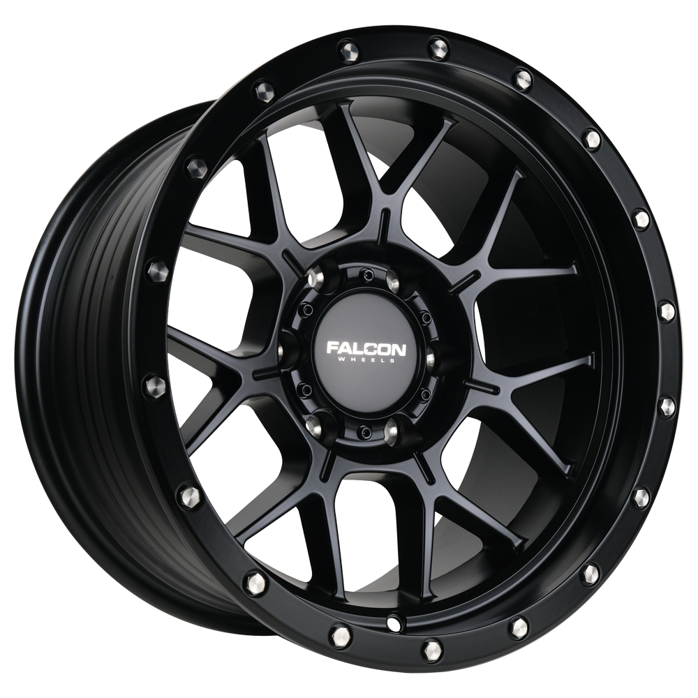 TX - Titan Matte Black - Premium Wheels from Falcon Off-Road Wheels - Just $310! Shop now at Falcon Off-Road Wheels 