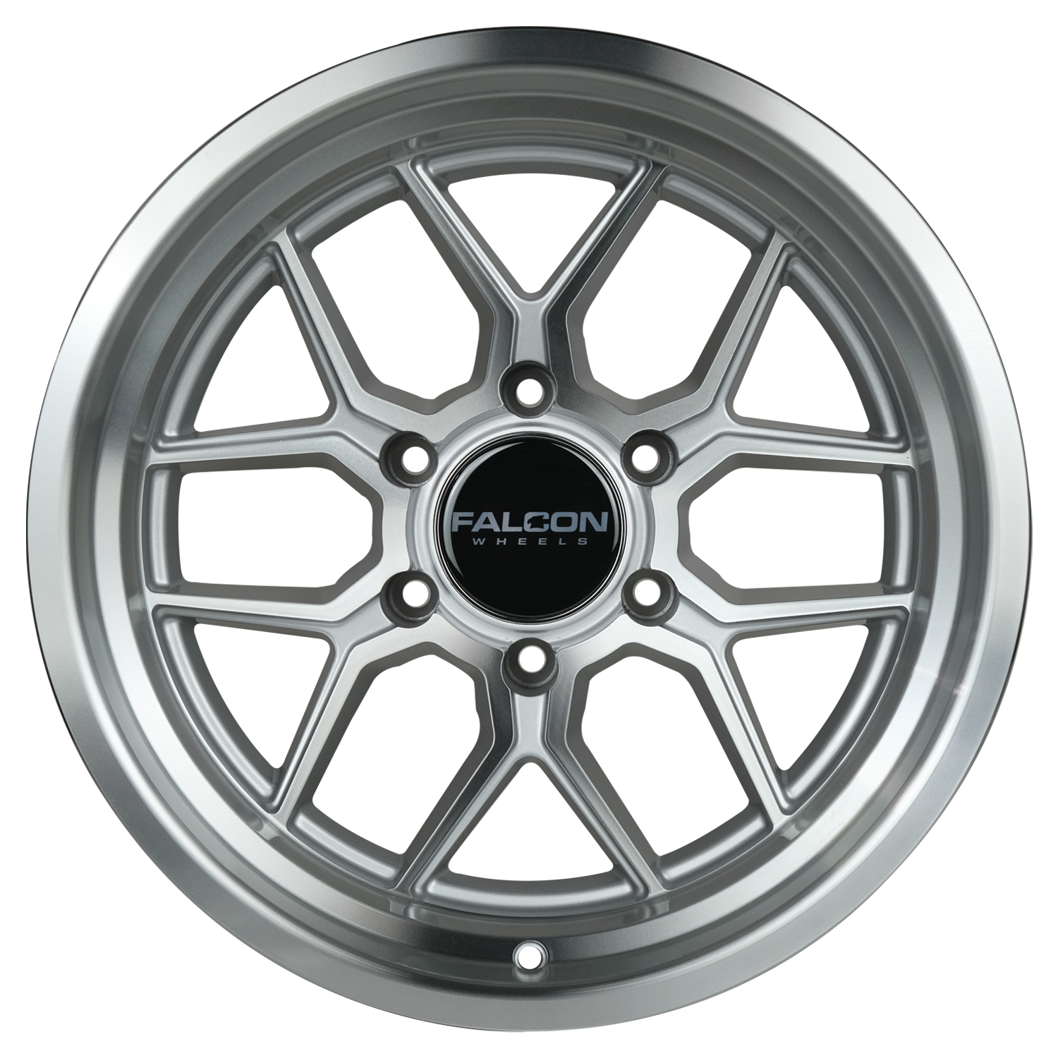 TX1 - Apollo Silver w/Machine Face & Lip - Premium Wheels from Falcon Off-Road Wheels - Just $310! Shop now at Falcon Off-Road Wheels 