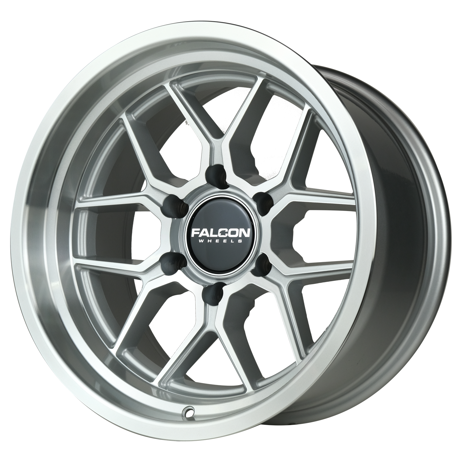 TX1 - Apollo Silver w/Machine Face & Lip 17x9 - Premium Wheels from Falcon Off-Road Wheels - Just $345! Shop now at Falcon Off-Road Wheels