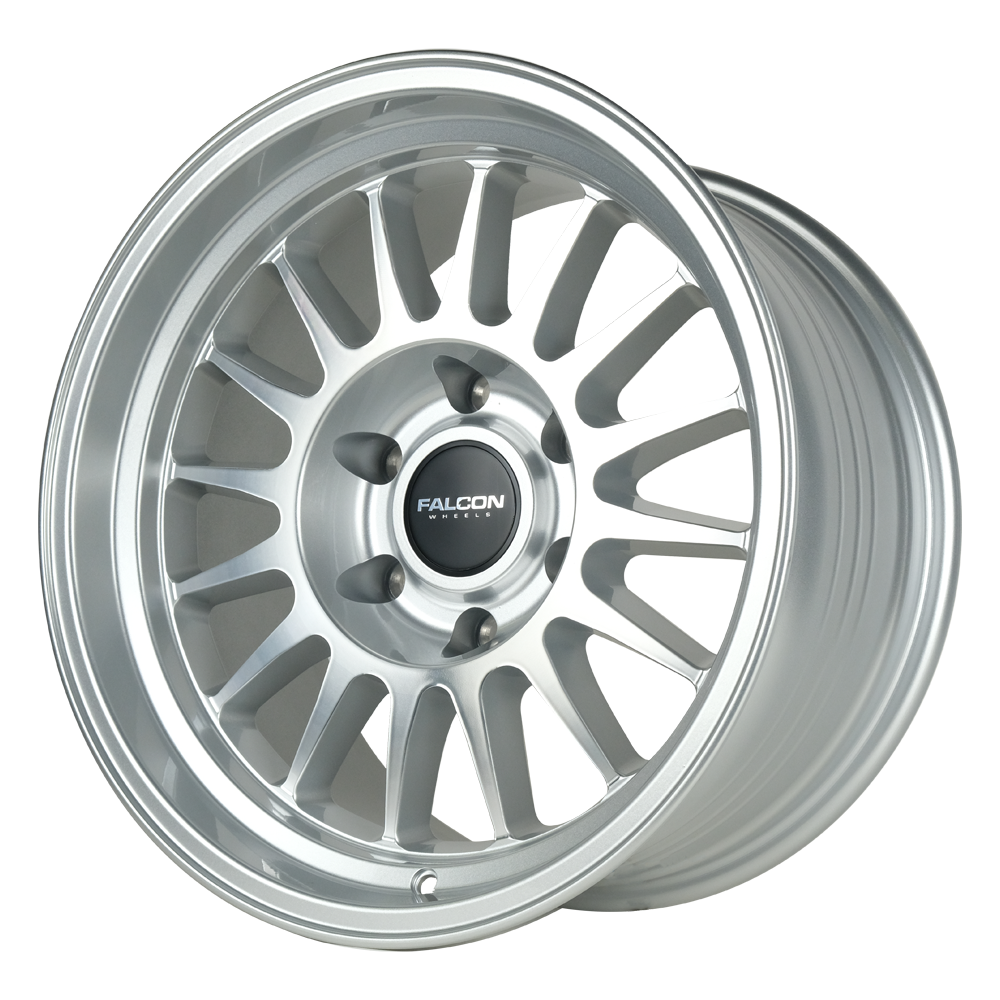 TX2 - Stratos Silver w/Machine Face - Premium Wheels from Falcon Off-Road Wheels - Just $310! Shop now at Falcon Off-Road Wheels 