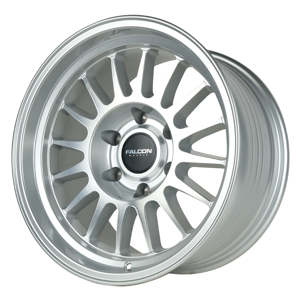 TX2 - Stratos Silver w/Machine Face 17x9 - Premium Wheels from Falcon Off-Road Wheels - Just $345! Shop now at Falcon Off-Road Wheels