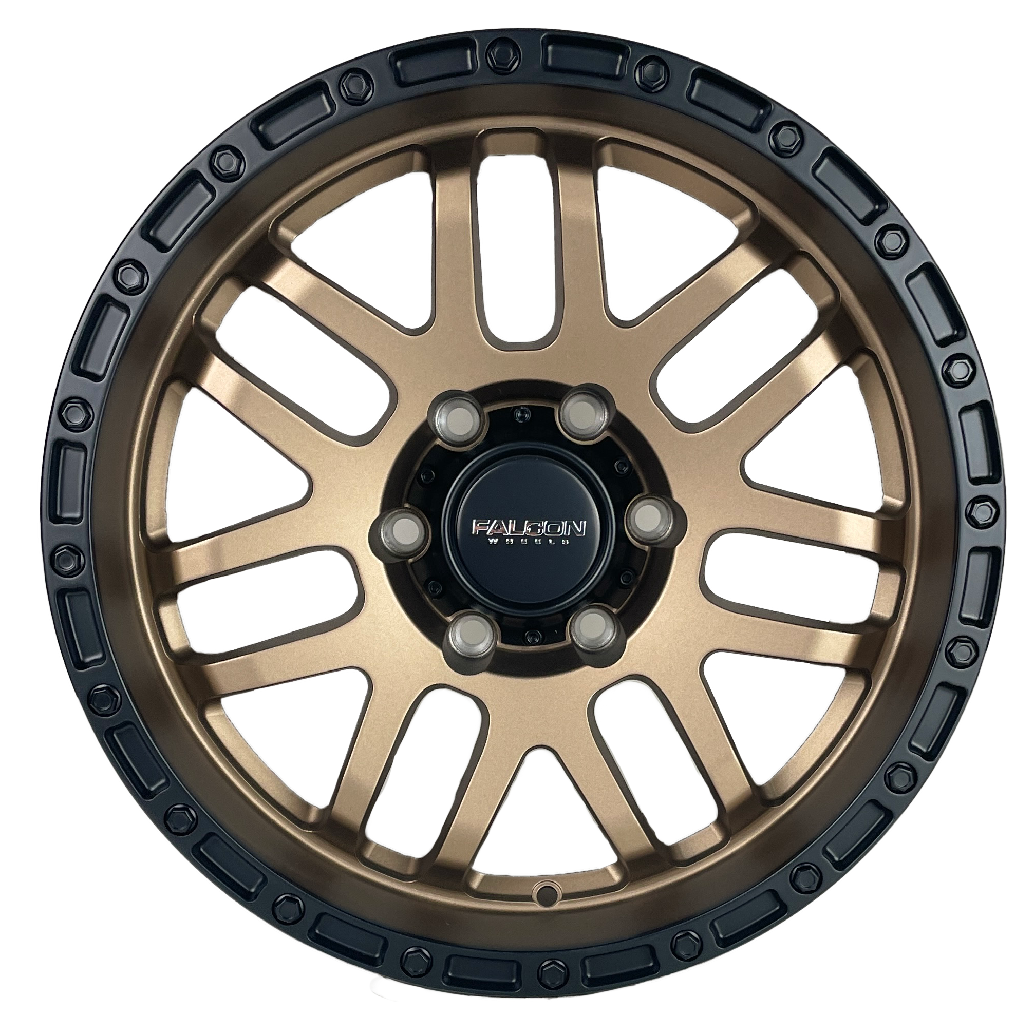 Z1- Matte Bronze w/ Matte Black Ring  17x9