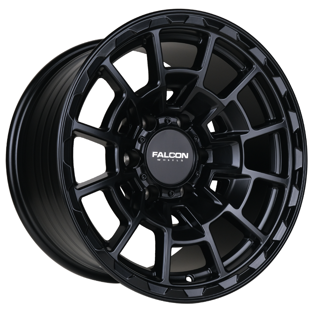 T4 Spyder - Matte Black 17x9 - Premium Wheels from Falcon Off-Road Wheels - Just $270! Shop now at Falcon Off-Road Wheels 