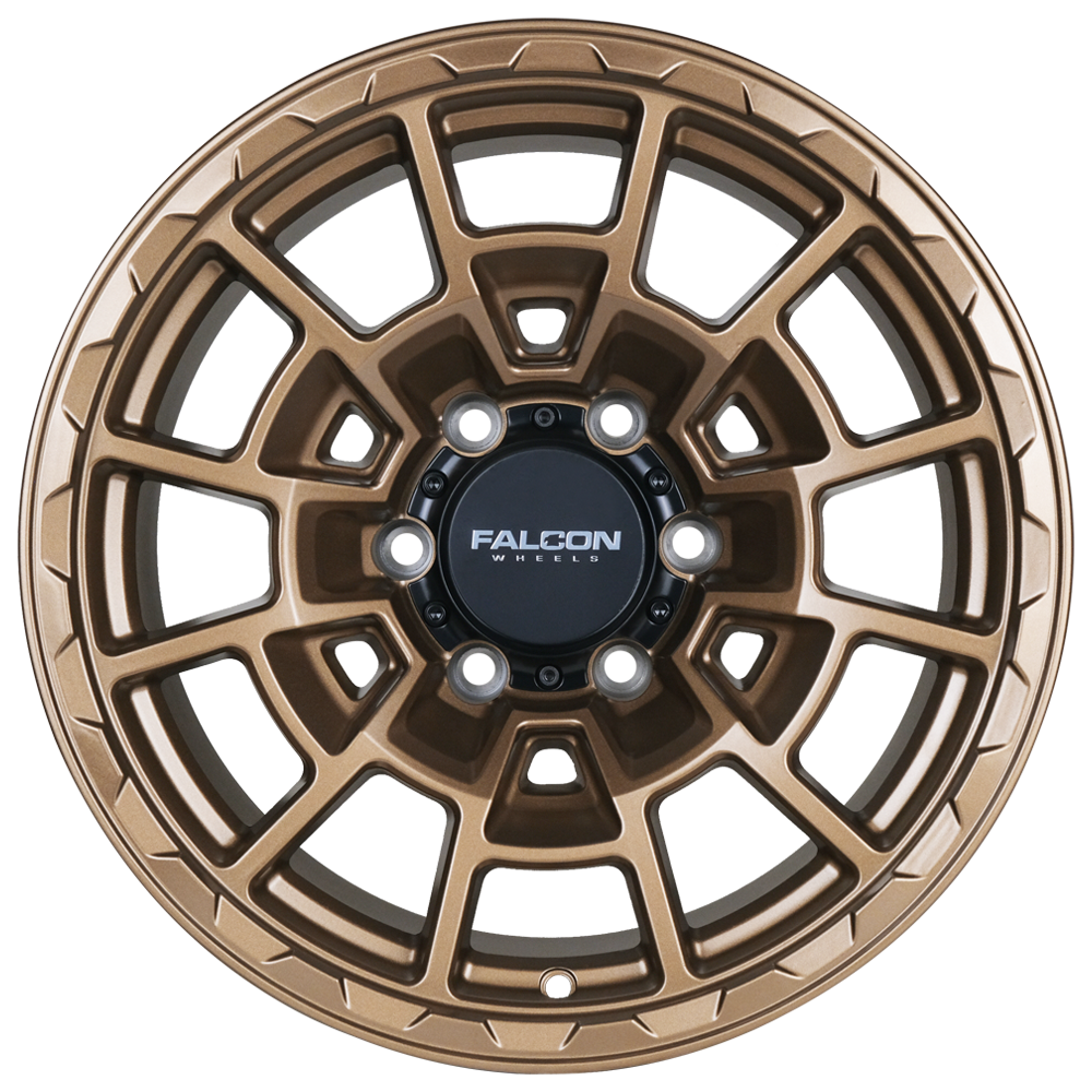 T4 Spyder - Matte Bronze 17x9 - Premium Wheels from Falcon Off-Road Wheels - Just $270! Shop now at Falcon Off-Road Wheels 