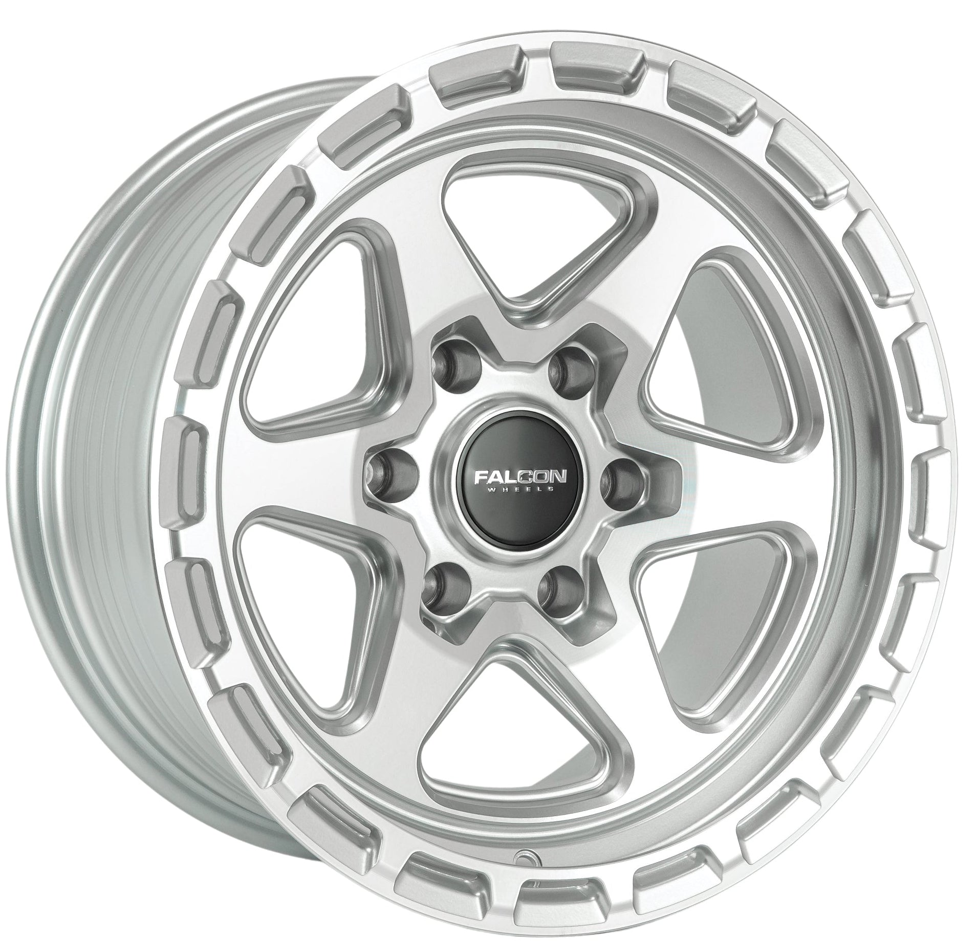 TC2 Combat - Silver w/ Machined Face 17x9
