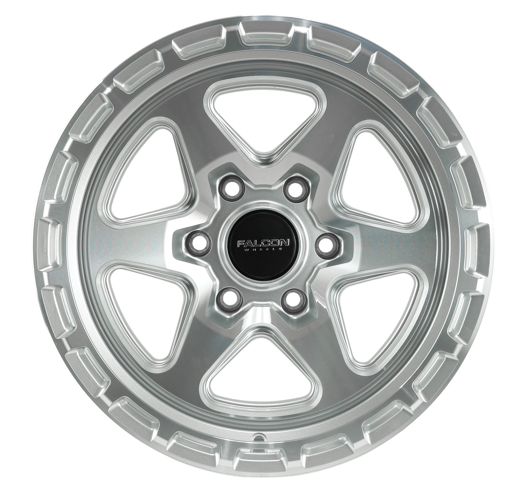 TC2 Combat - Silver w/ Machined Face 17x9