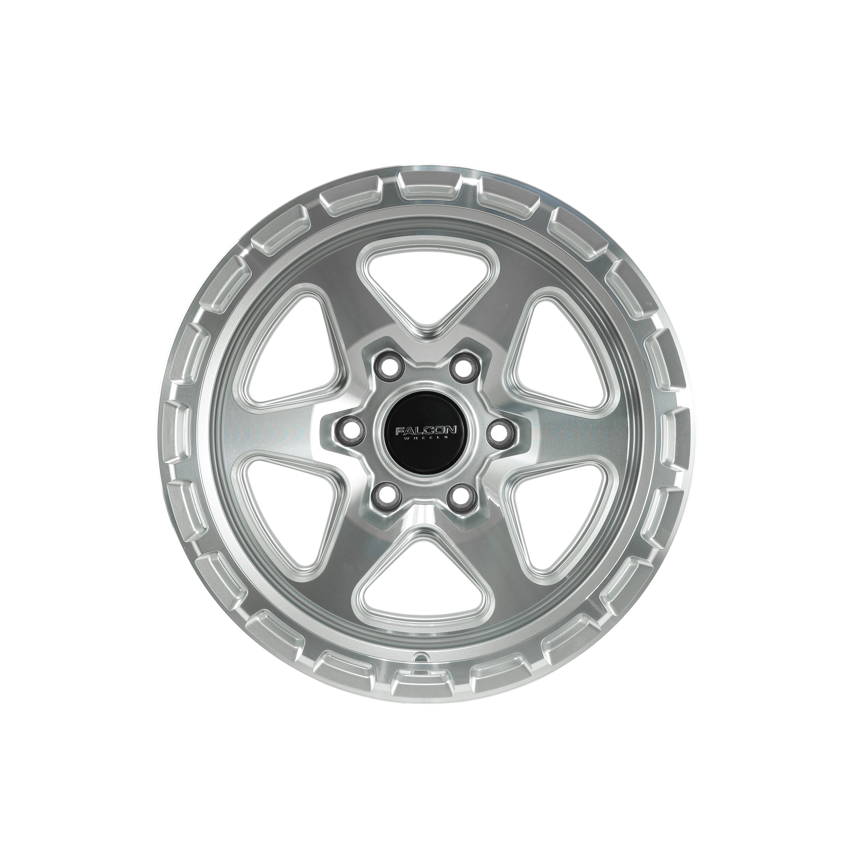 TC2 Combat - Silver w/ Machined Face 17x9