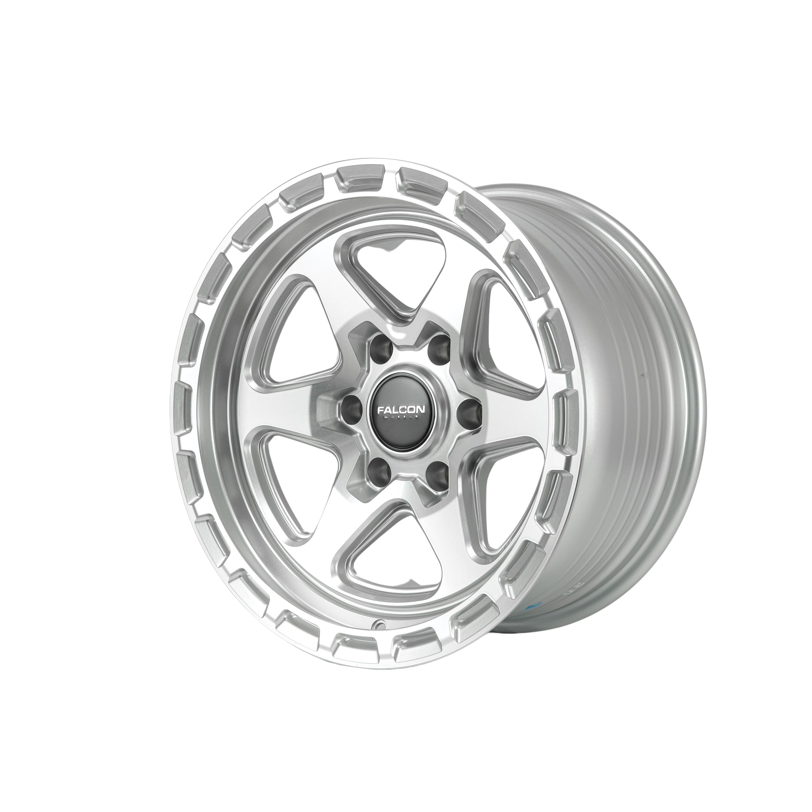 TC2 Combat - Silver w/ Machined Face 17x9