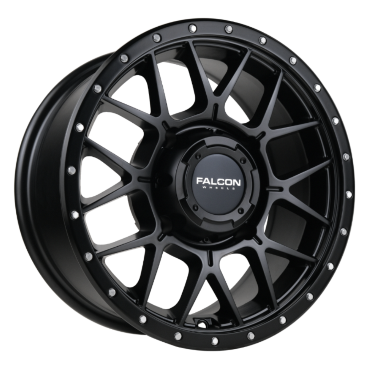 Falcon X1 Matte Black 15x7 4x137