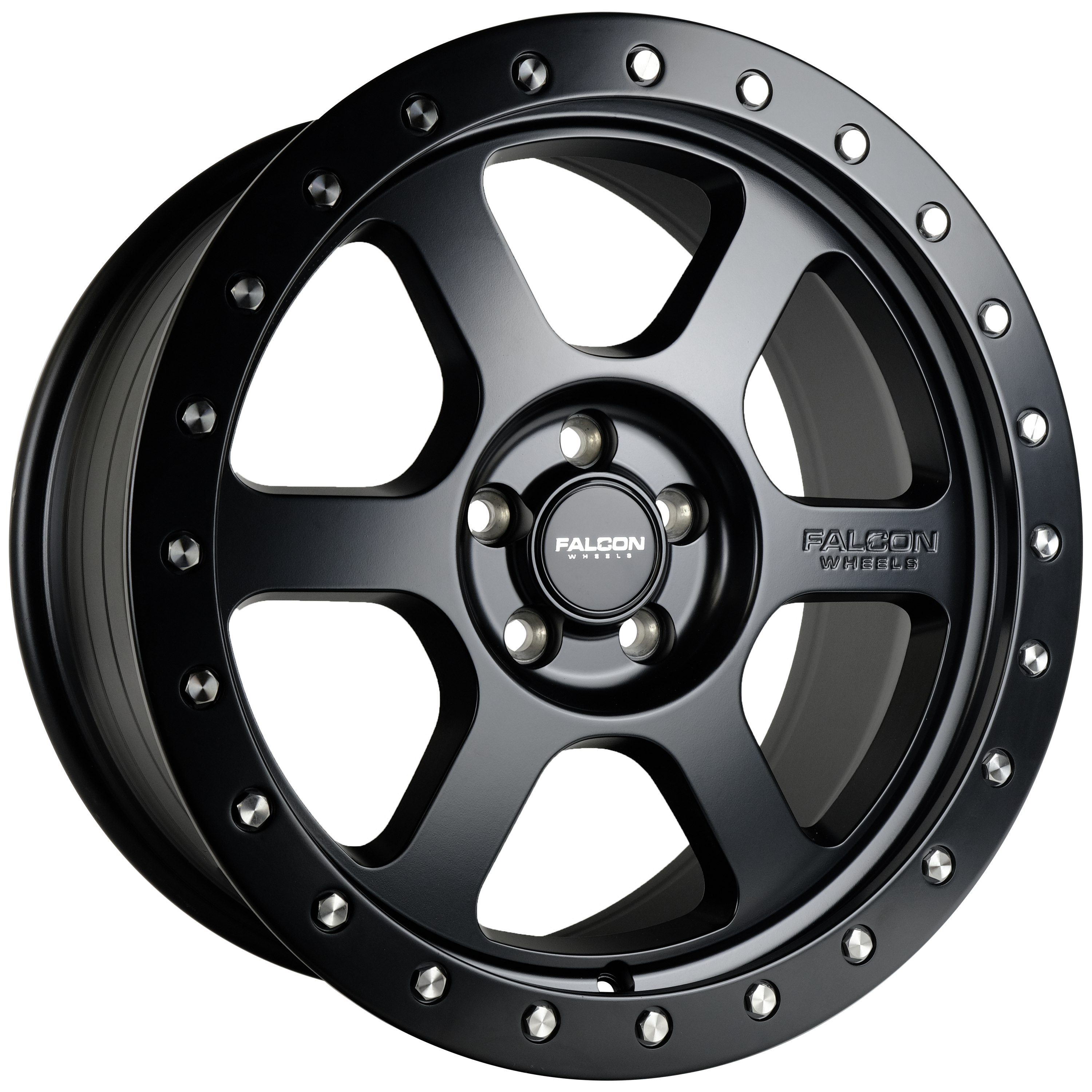 V1 - Matte Black 17x8 - Premium  from Falcon Off-Road Wheels - Just $260! Shop now at Falcon Off-Road Wheels 