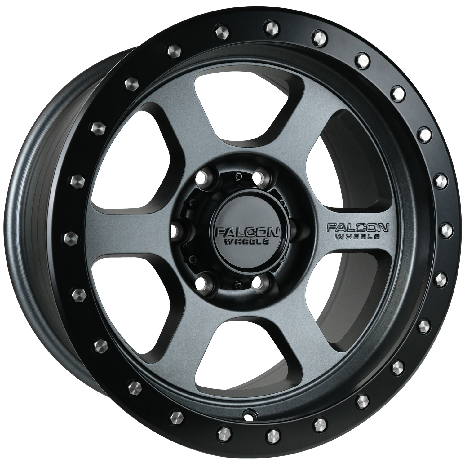 T1 - Matte Gunmetal 17x9 - Premium Wheels from Falcon Off-Road Wheels - Just $335! Shop now at Falcon Off-Road Wheels 