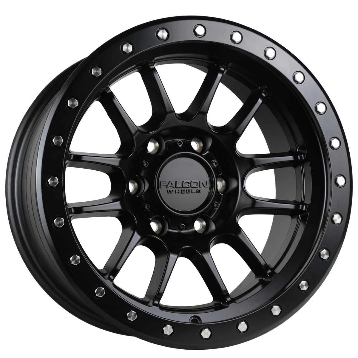 T7 - Matte Black 17x9 | Best Price in 2025 at Falcon Off-Road Wheels
