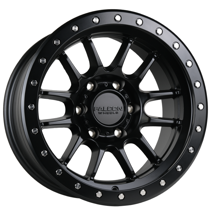 T7-7983-0-MBK Matte Black w/Black Ring & Silver Bolts