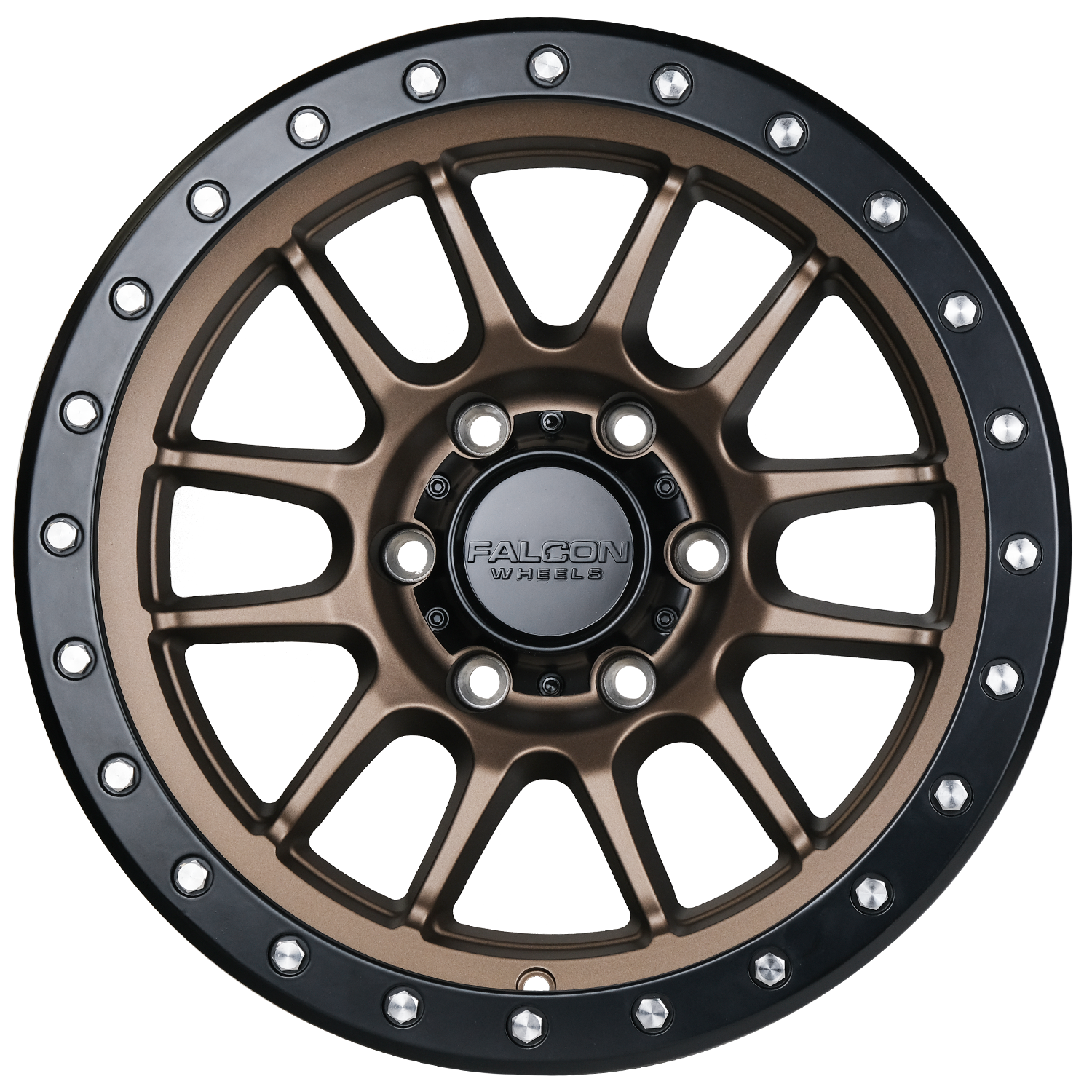 T7 - Matte Bronze 17x9 - Premium Wheels from Falcon Off-Road Wheels - Just $335! Shop now at Falcon Off-Road Wheels 