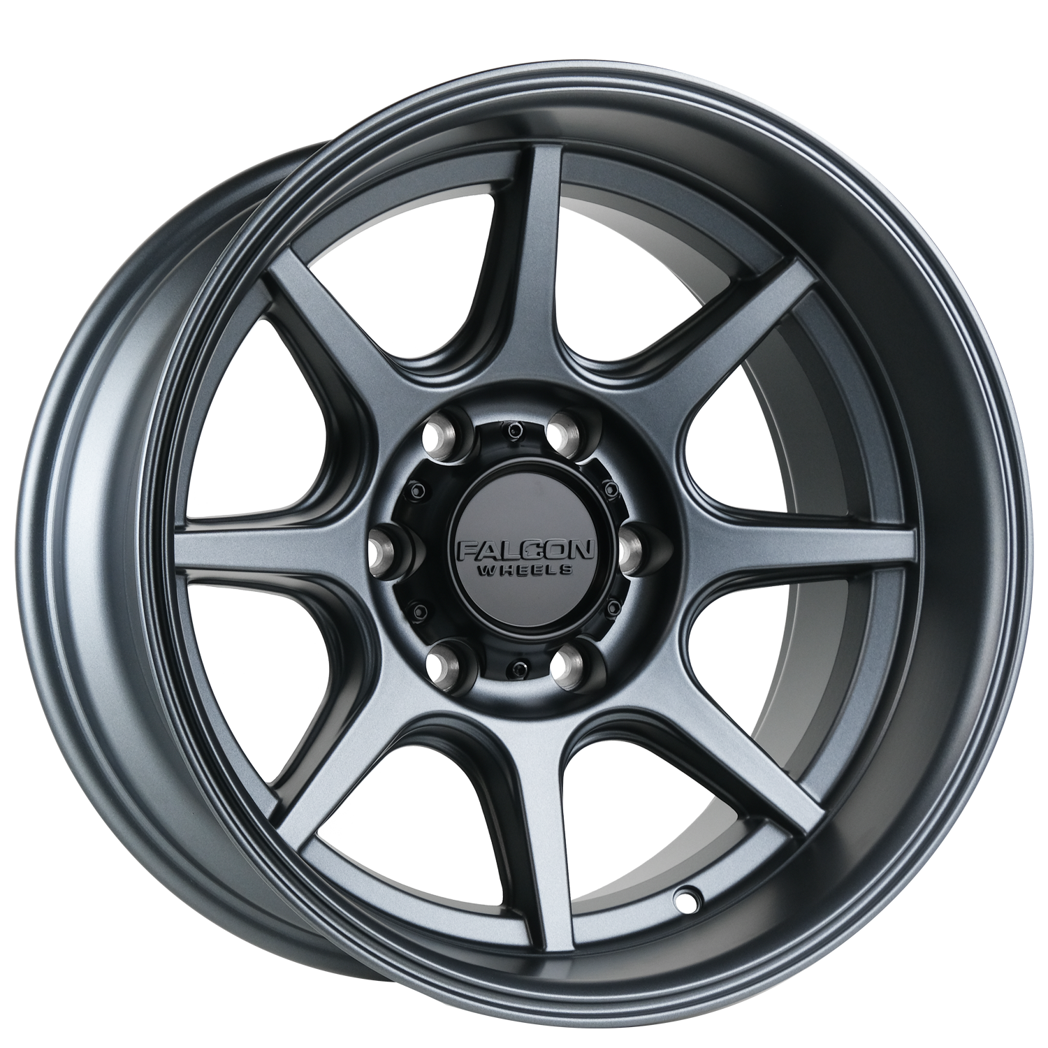 T8 "Seeker"- Matte Gunmetal 17x9 - Premium Wheels from Falcon Off-Road Wheels - Just $295! Shop now at Falcon Off-Road Wheels 