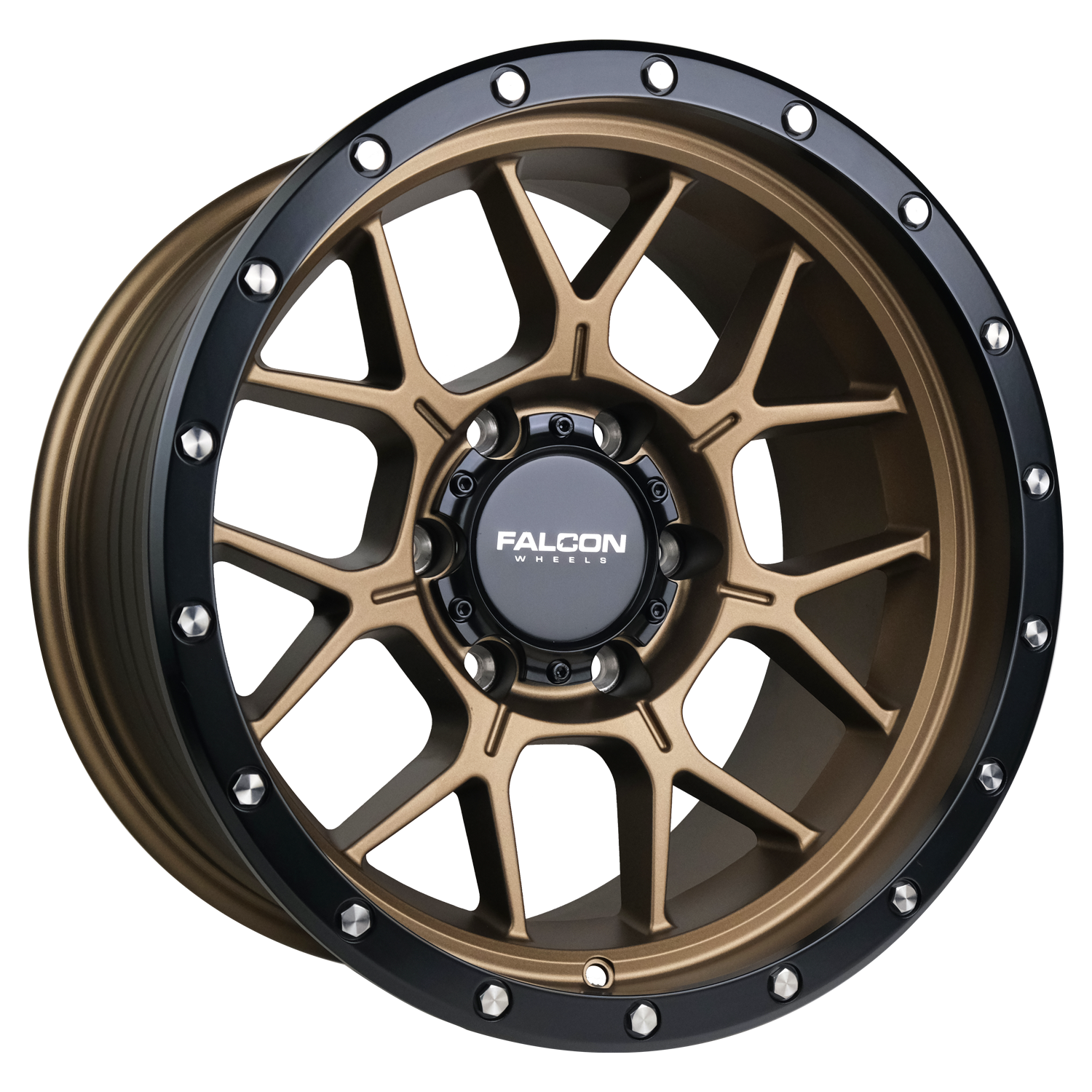 TX - Titan Matte Bronze 17x9 - Premium Wheels from Falcon Off-Road Wheels - Just $345! Shop now at Falcon Off-Road Wheels 