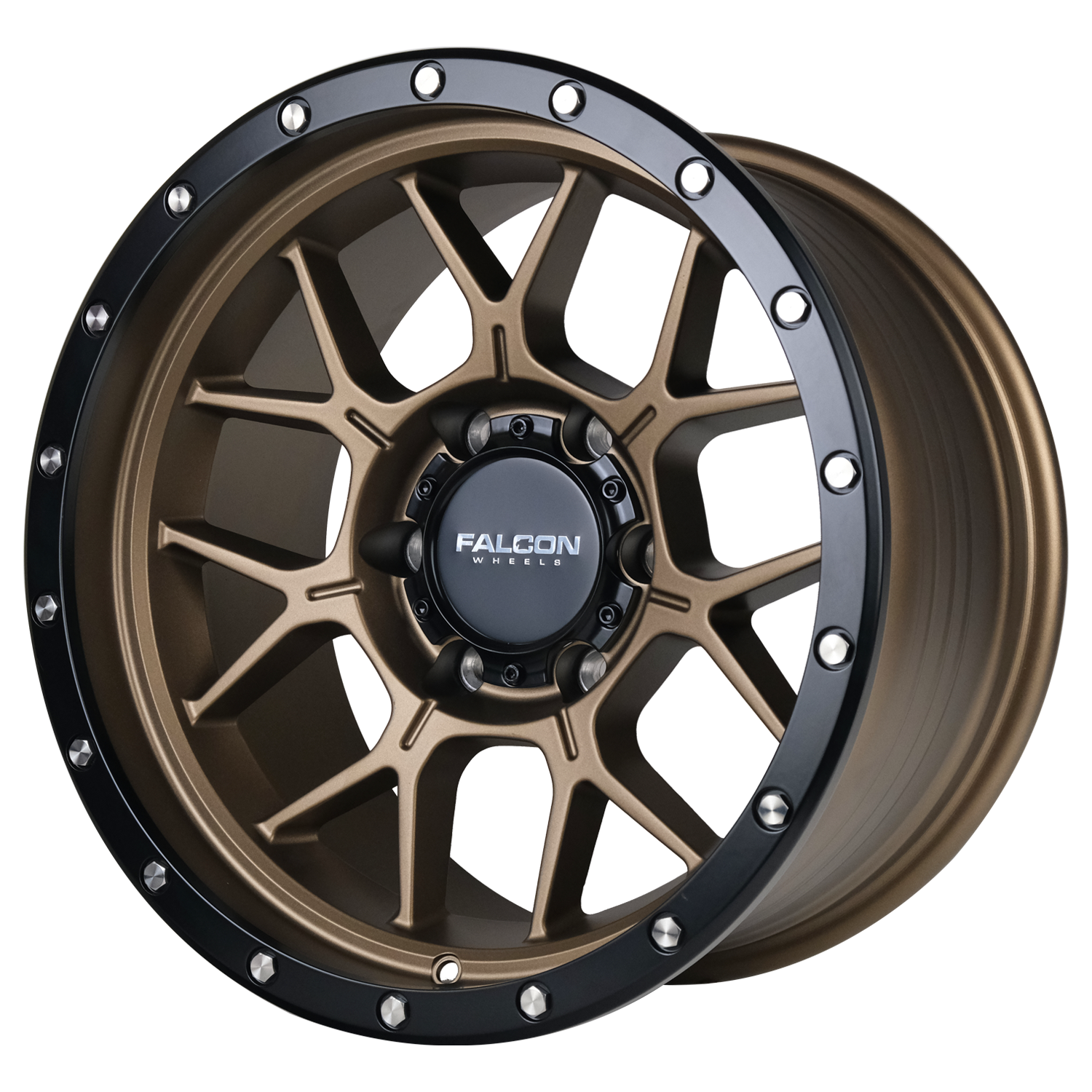 TX - Titan Matte Bronze 17x9 - Premium Wheels from Falcon Off-Road Wheels - Just $345! Shop now at Falcon Off-Road Wheels 