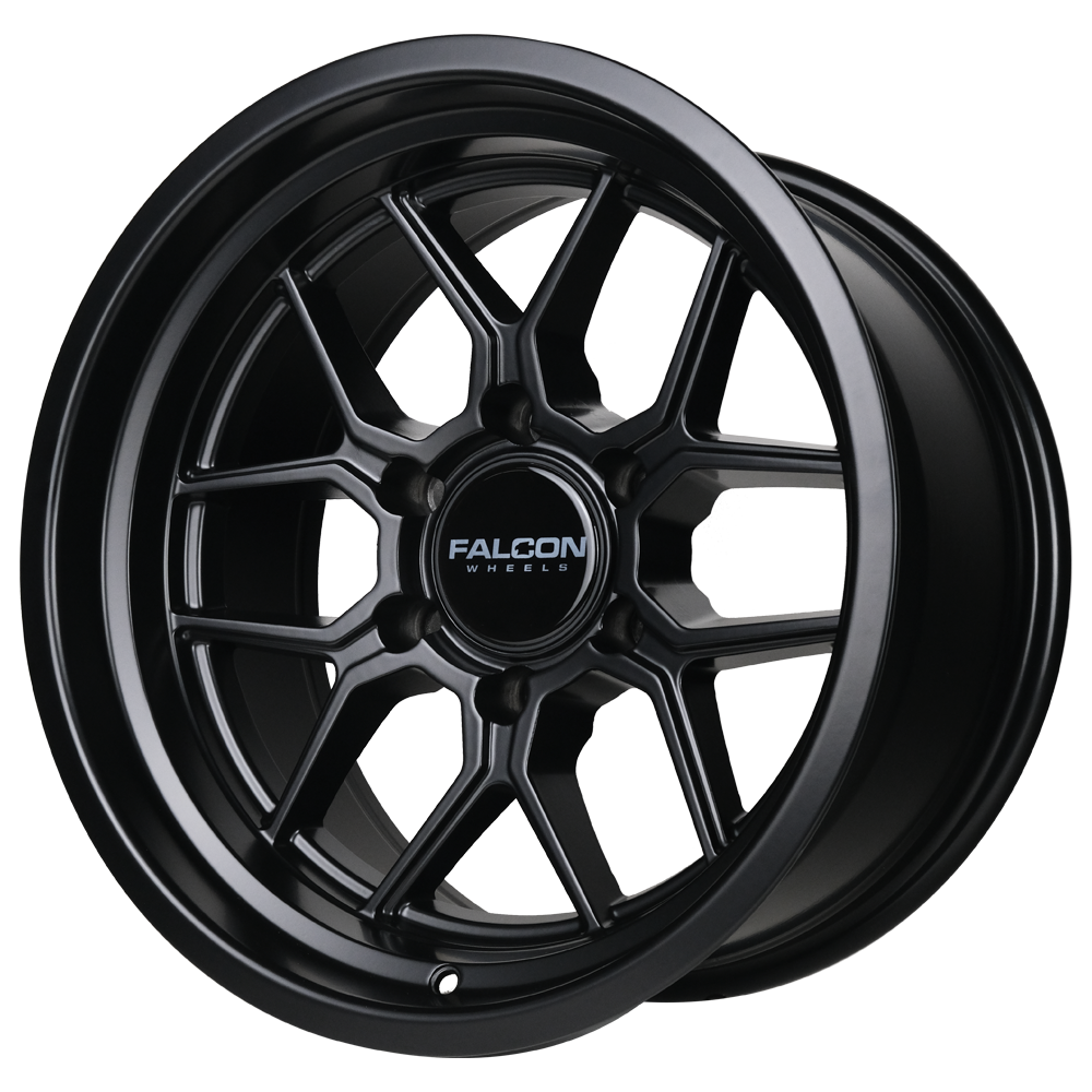 TX1 - Apollo Matte Black 17x9 - Premium Wheels from Falcon Off-Road Wheels - Just $295! Shop now at Falcon Off-Road Wheels 