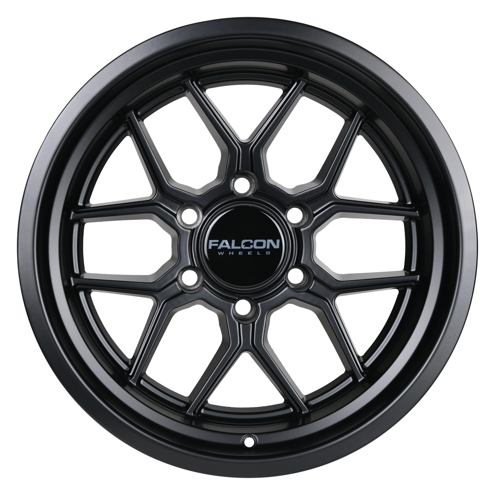 TX1 - Apollo Matte Black 17x9 - Premium Wheels from Falcon Off-Road Wheels - Just $345! Shop now at Falcon Off-Road Wheels 