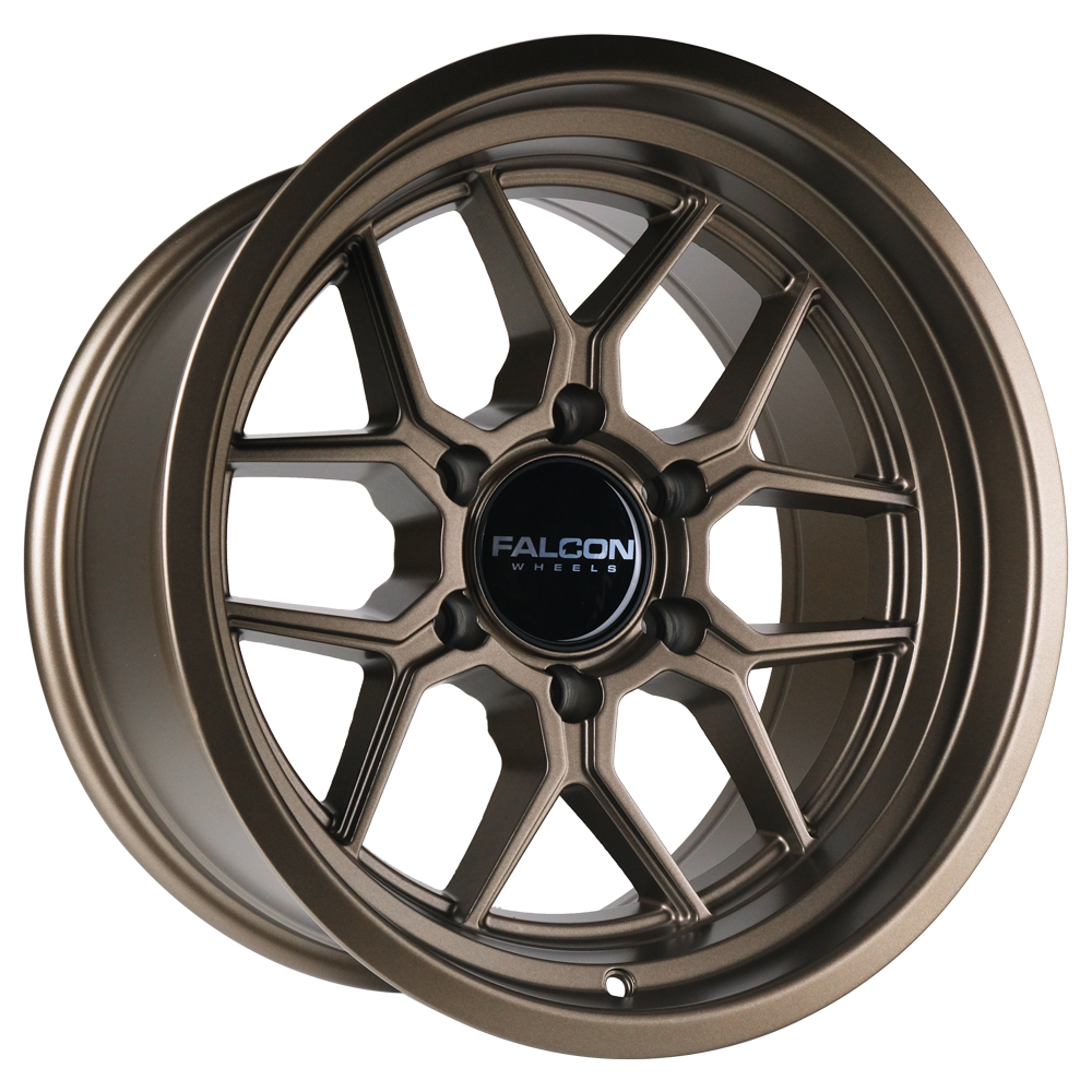 TX1 - Apollo Matte Bronze 17x9 - Premium Wheels from Falcon Off-Road Wheels - Just $345! Shop now at Falcon Off-Road Wheels 