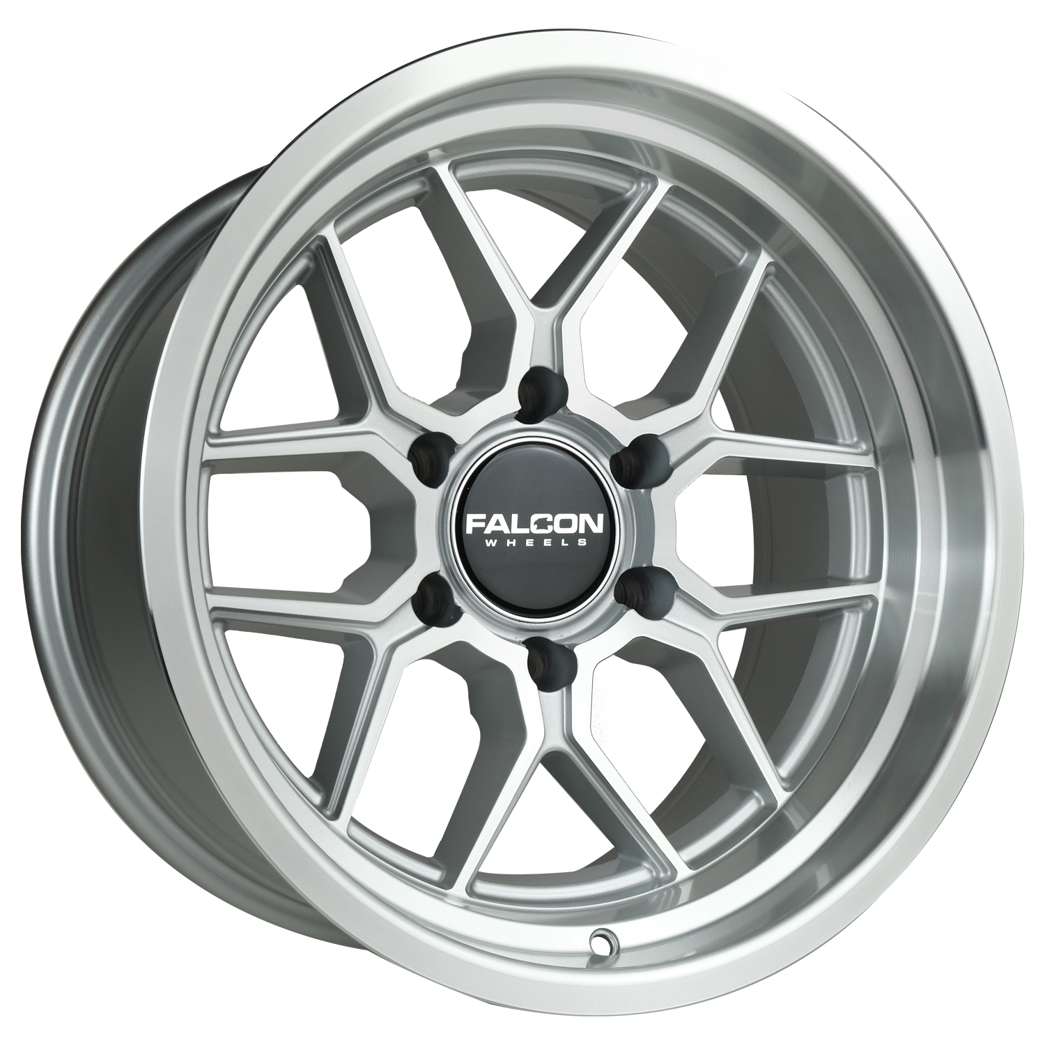 TX1 - Apollo Silver w/Machine Face & Lip 17x9 - Premium Wheels from Falcon Off-Road Wheels - Just $345! Shop now at Falcon Off-Road Wheels 