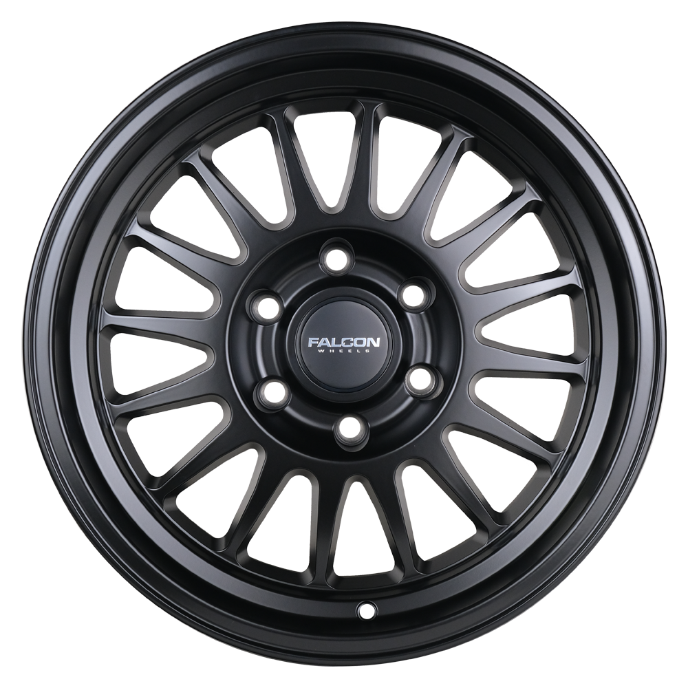 TX2 - Stratos Matte Black 17x9 - Premium Wheels from Falcon Off-Road Wheels - Just $345! Shop now at Falcon Off-Road Wheels 