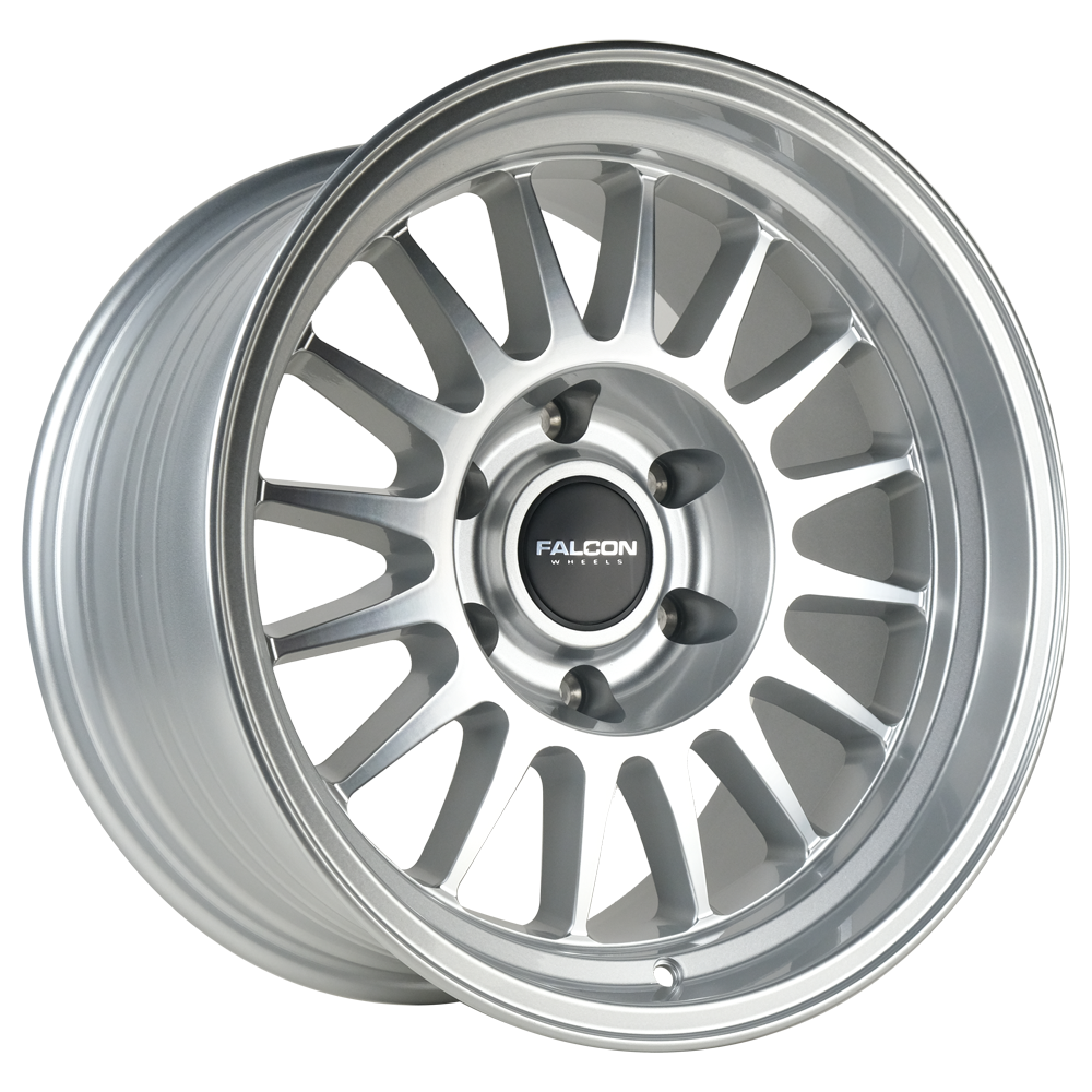 TX2 - Stratos Silver w/Machine Face - Premium Wheels from Falcon Off-Road Wheels - Just $310! Shop now at Falcon Off-Road Wheels 
