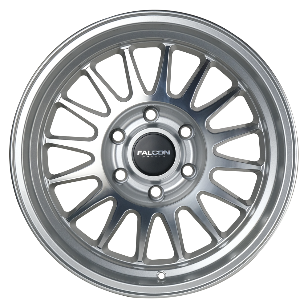 TX2 - Stratos Silver w/Machine Face 17x9 - Premium Wheels from Falcon Off-Road Wheels - Just $345! Shop now at Falcon Off-Road Wheels 